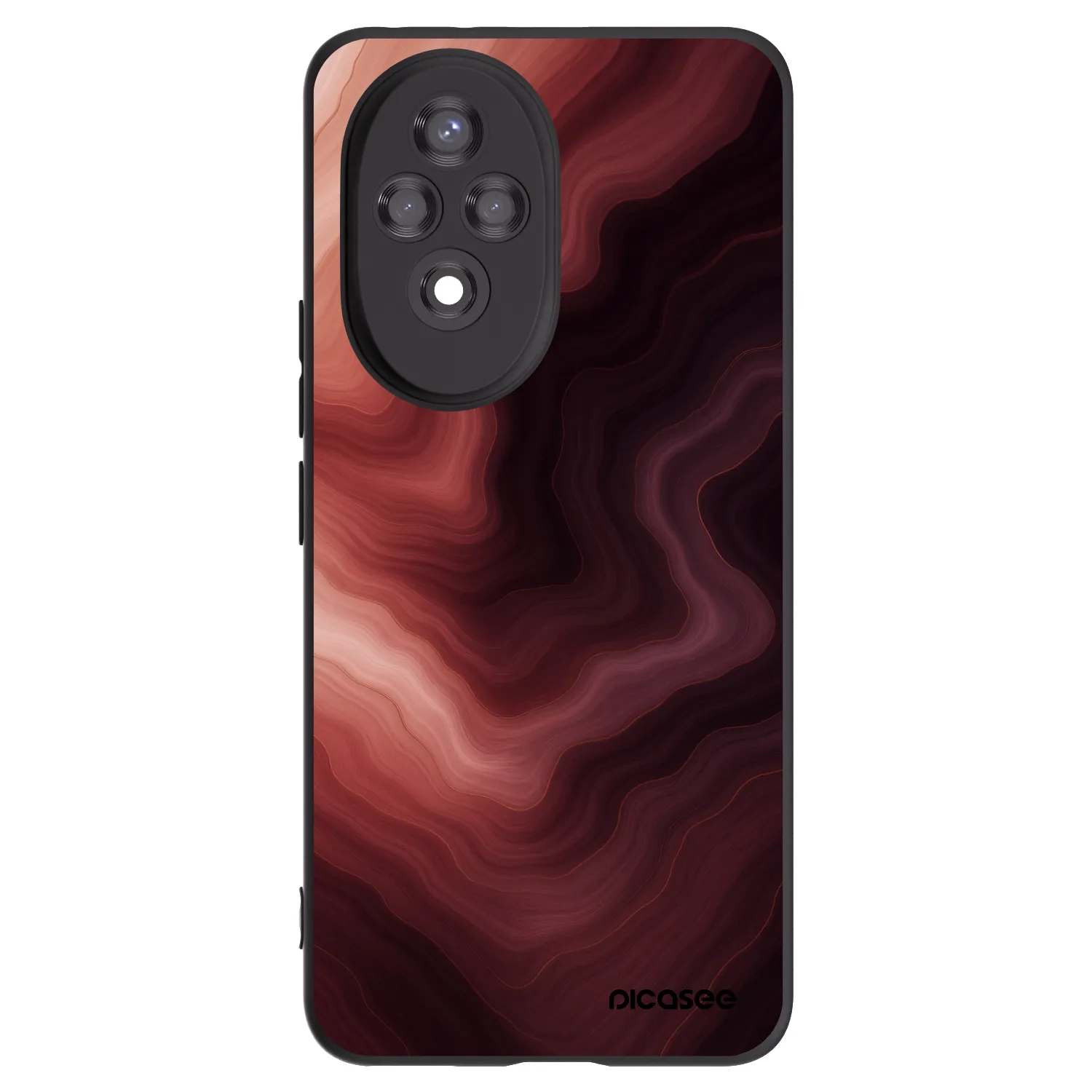 Picasee Μαύρη θήκη σιλικόνης για Honor 200 Pro 5G - Rouge