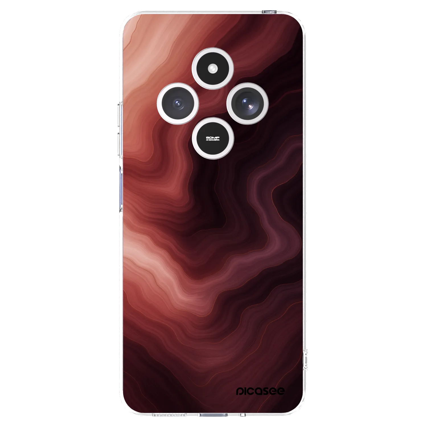 Picasee διαφανής θήκη σιλικόνης Xiaomi Redmi 14C - Rouge