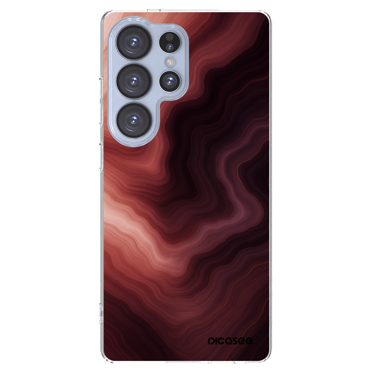 Picasee διαφανής θήκη σιλικόνης Samsung Galaxy S25 Ultra 5G - Rouge