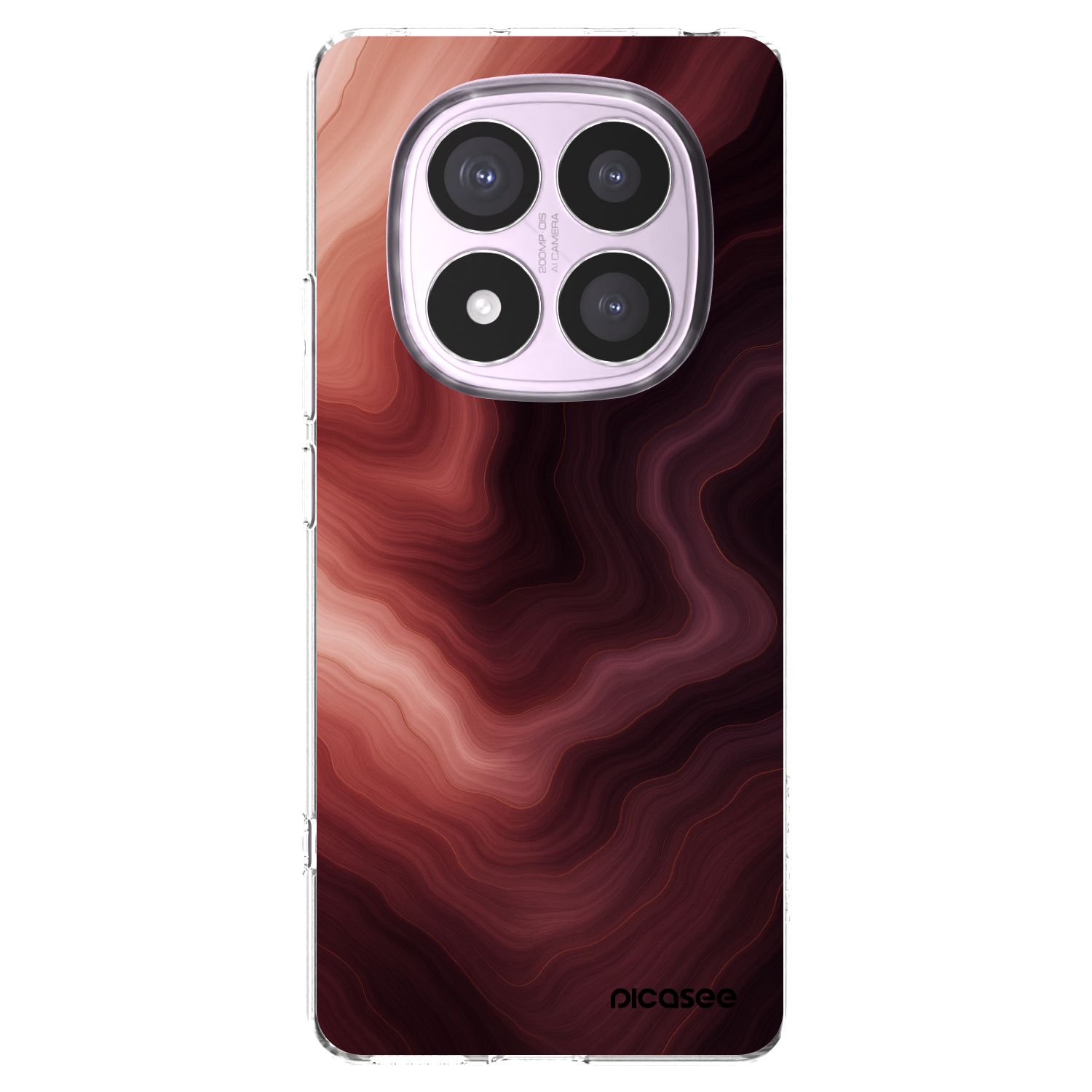 Picasee διαφανής θήκη σιλικόνης Xiaomi Redmi Note 14 Pro 4G - Rouge