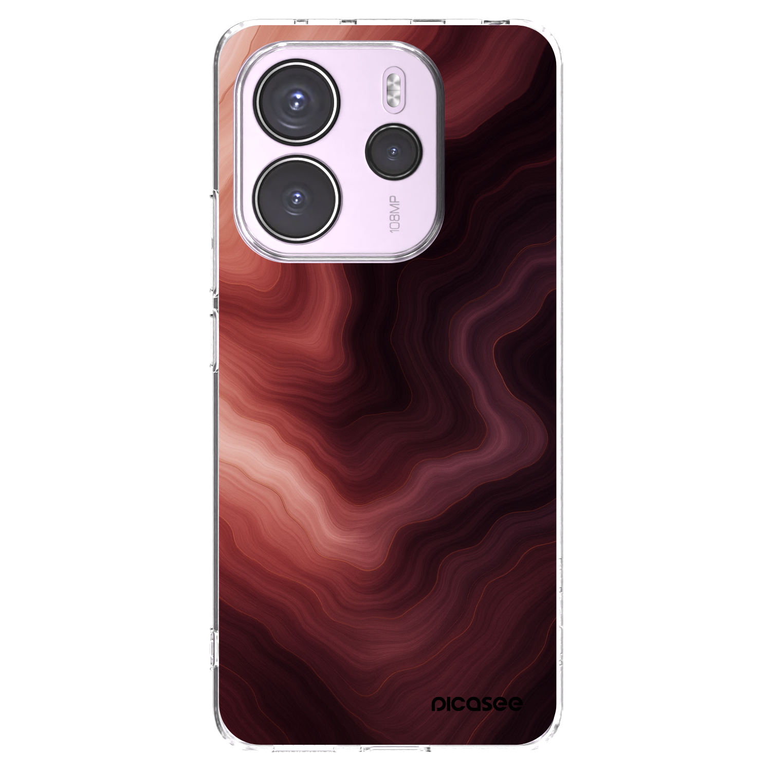 Picasee διαφανής θήκη σιλικόνης Xiaomi Redmi Note 14 4G - Rouge