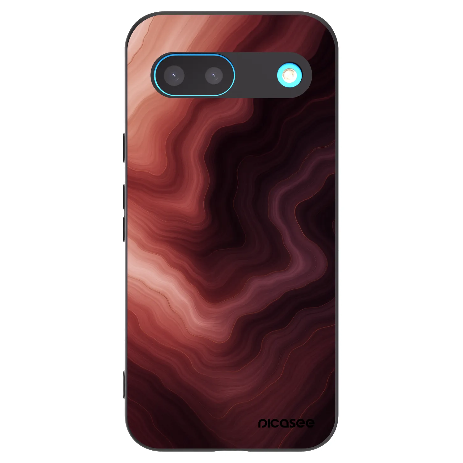 Picasee Μαύρη θήκη σιλικόνης για Google Pixel 8 - Rouge