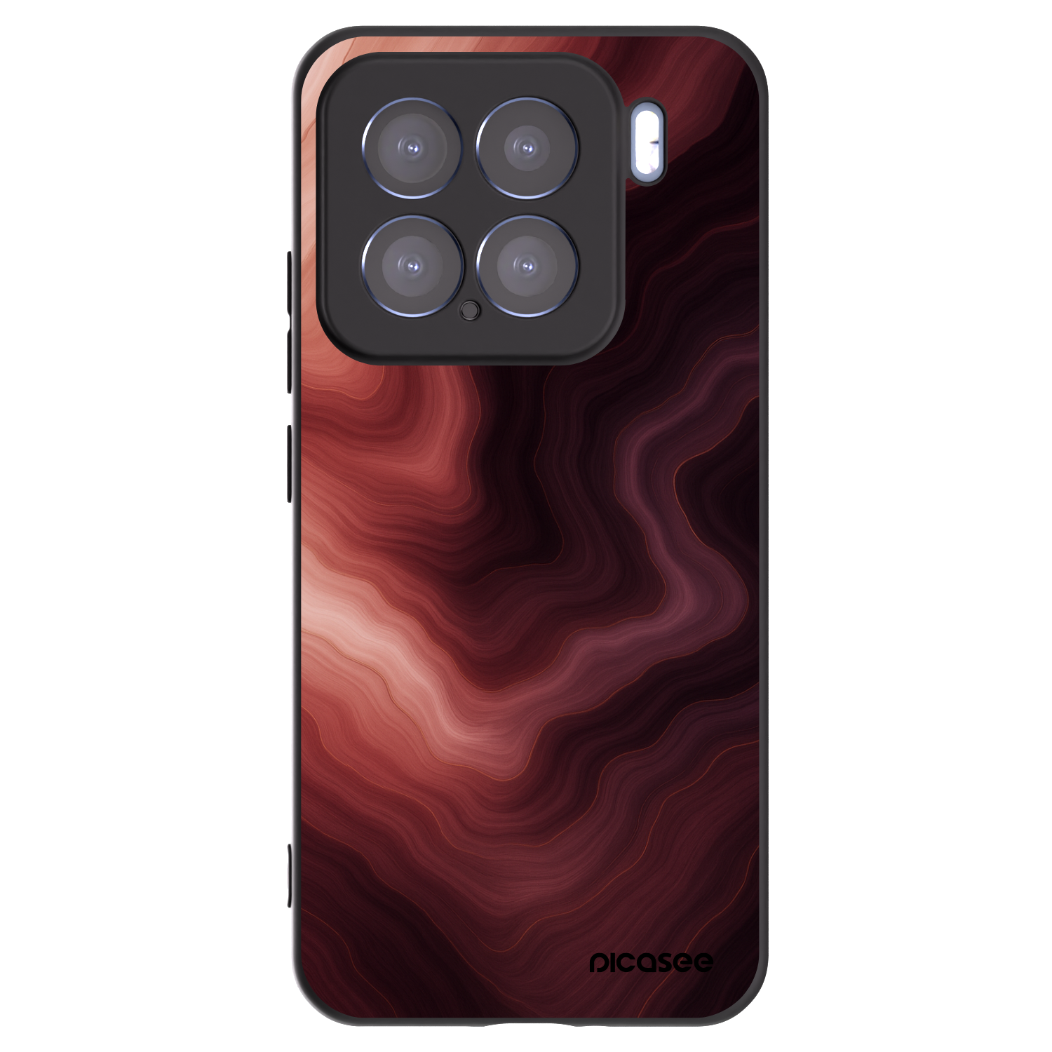Picasee Μαύρη θήκη σιλικόνης για Xiaomi 15 - Rouge