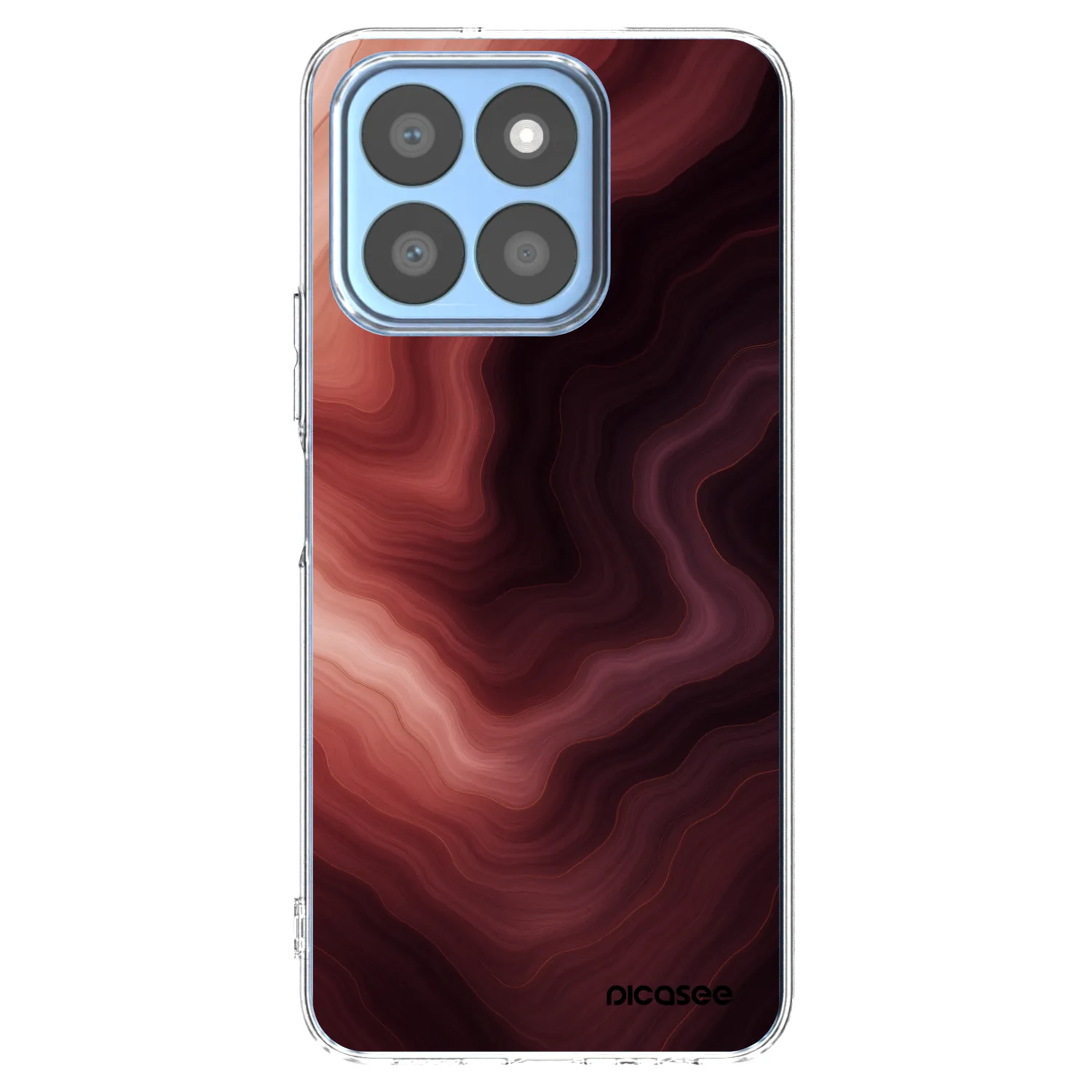 Picasee διαφανής θήκη σιλικόνης Honor X8c - Rouge