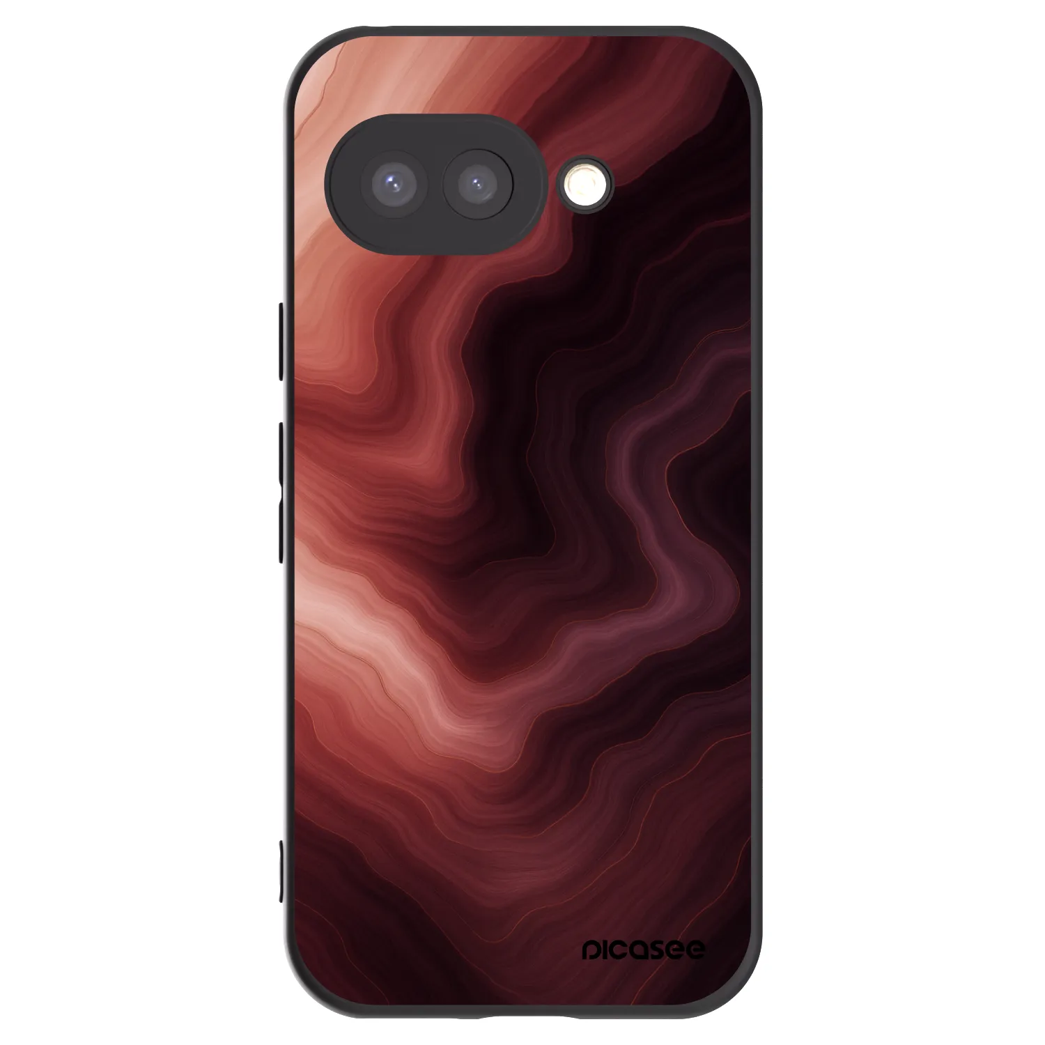 Picasee Μαύρη θήκη σιλικόνης για Google Pixel 9a - Rouge