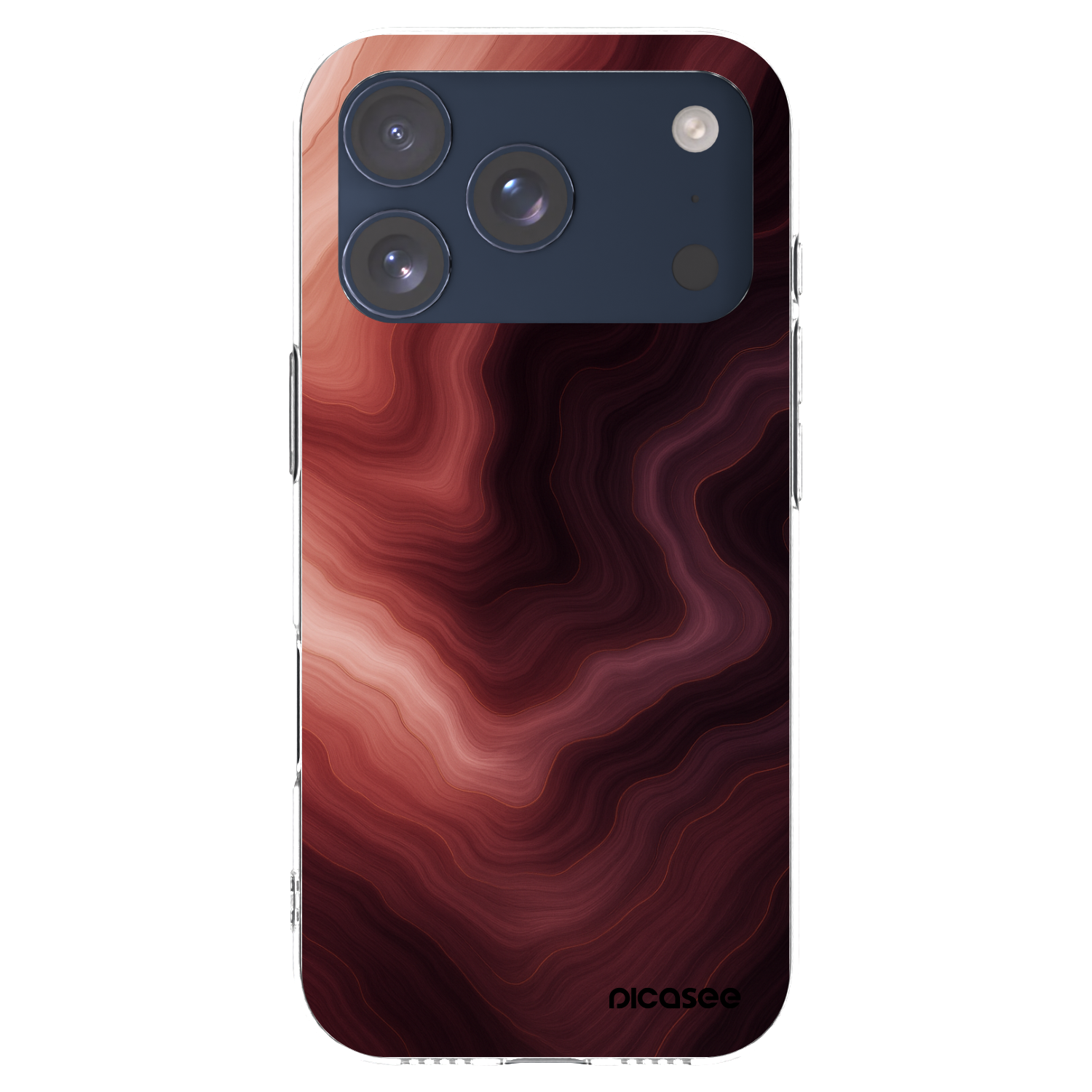 Picasee διαφανής θήκη σιλικόνης Apple iPhone 17 Pro - Rouge