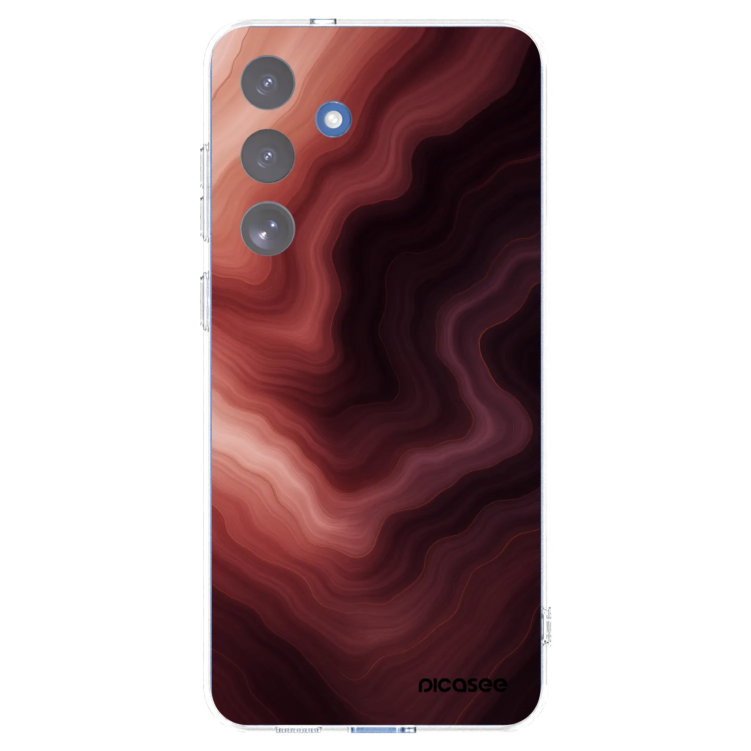 Picasee διαφανής θήκη σιλικόνης Samsung Galaxy S25 FE 5G - Rouge