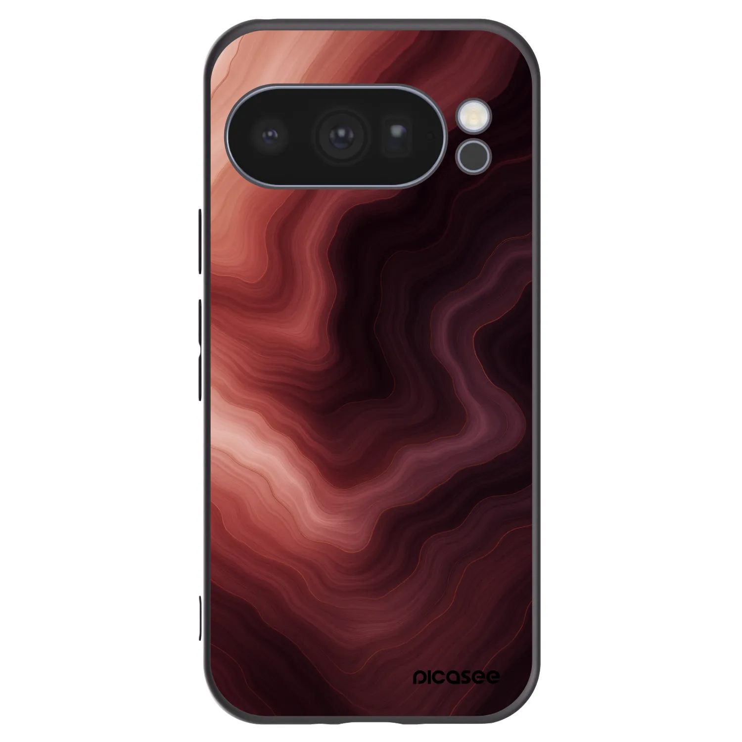 Picasee Μαύρη θήκη σιλικόνης για Google Pixel 10 Pro - Rouge