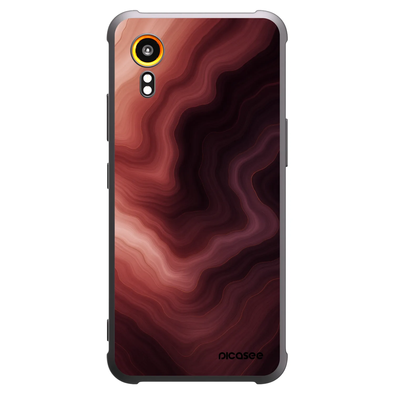 Picasee Μαύρη θήκη σιλικόνης για Samsung Galaxy Xcover 7 - Rouge