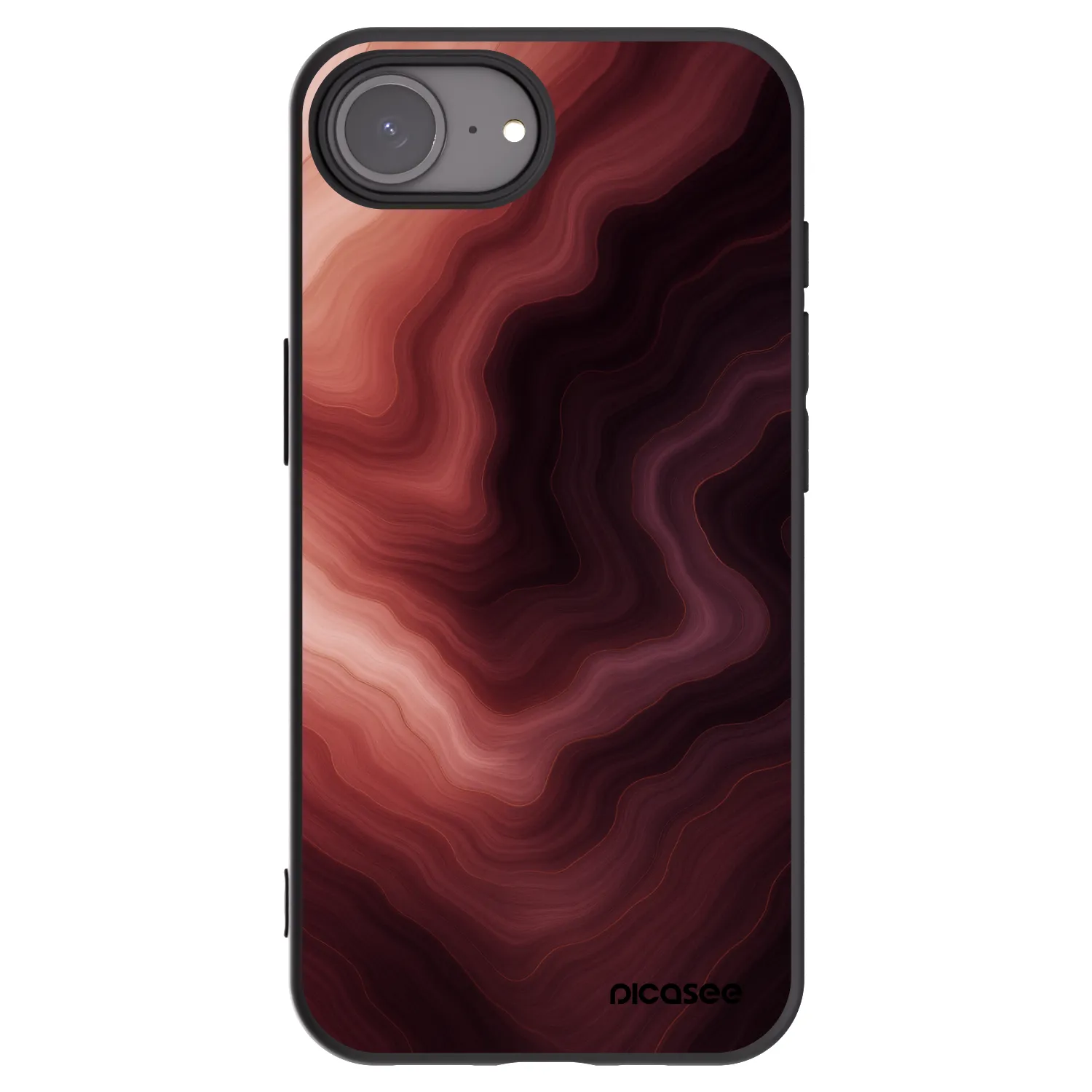 Picasee Μαύρη θήκη σιλικόνης για Apple iPhone 17e - Rouge