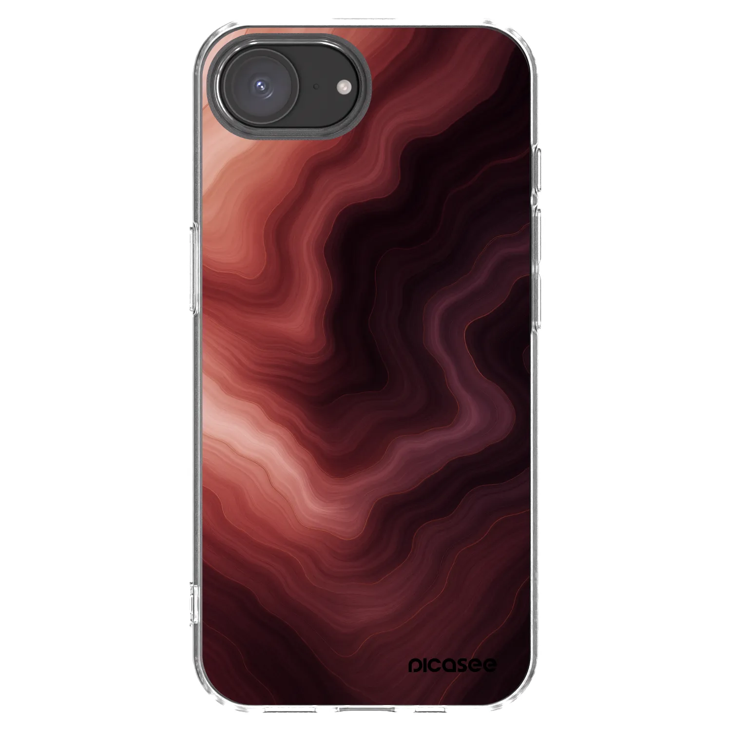 Picasee διαφανής θήκη σιλικόνης Apple iPhone 17e - Rouge