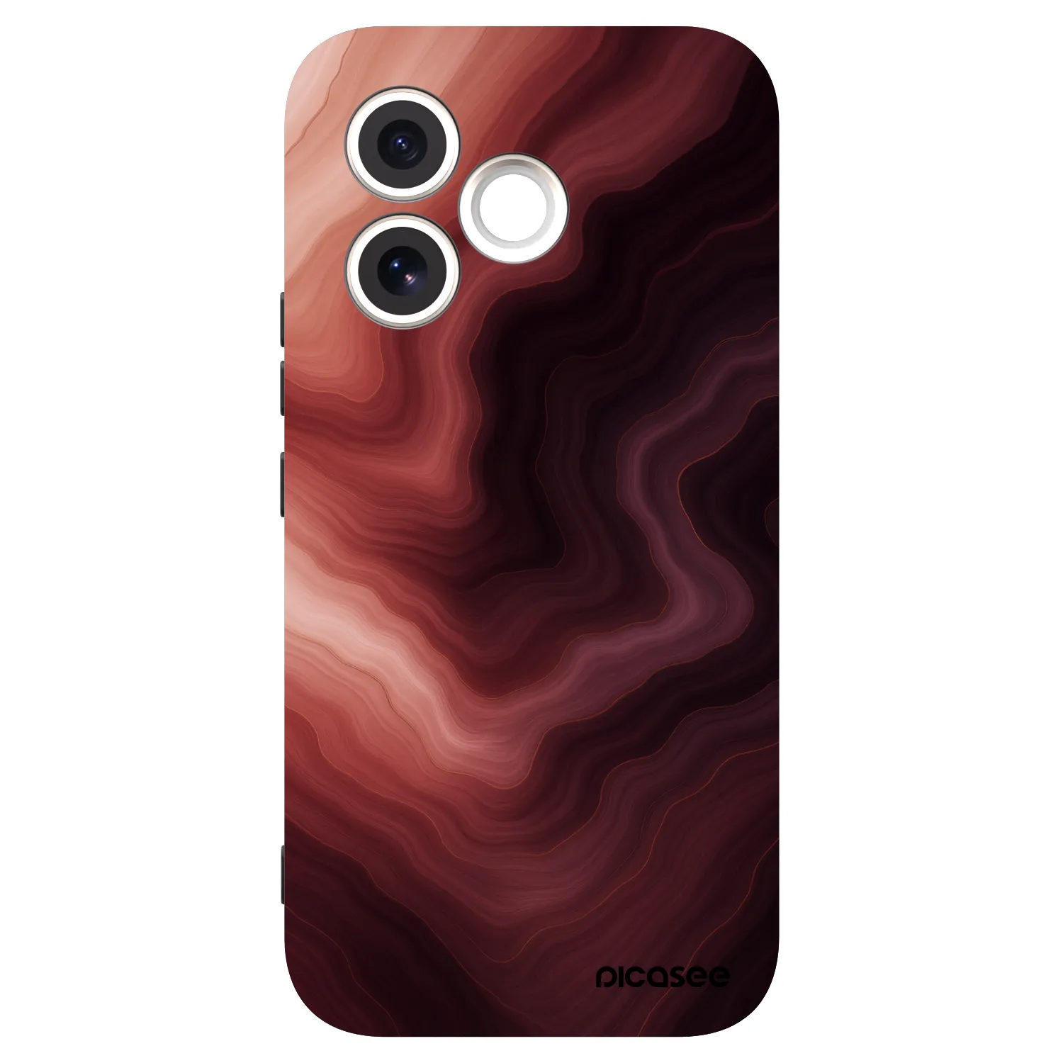 Picasee Μαύρη θήκη σιλικόνης για Honor 600 Lite - Rouge