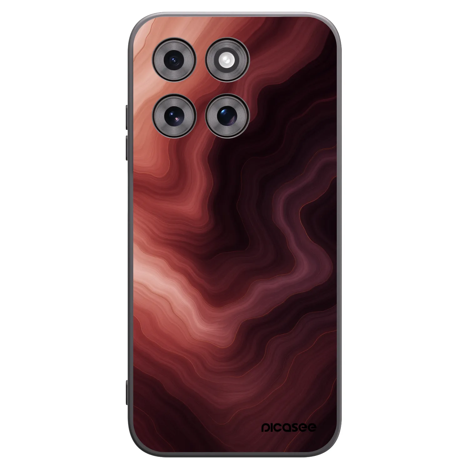 Picasee Μαύρη θήκη σιλικόνης για Motorola Moto G77 - Rouge