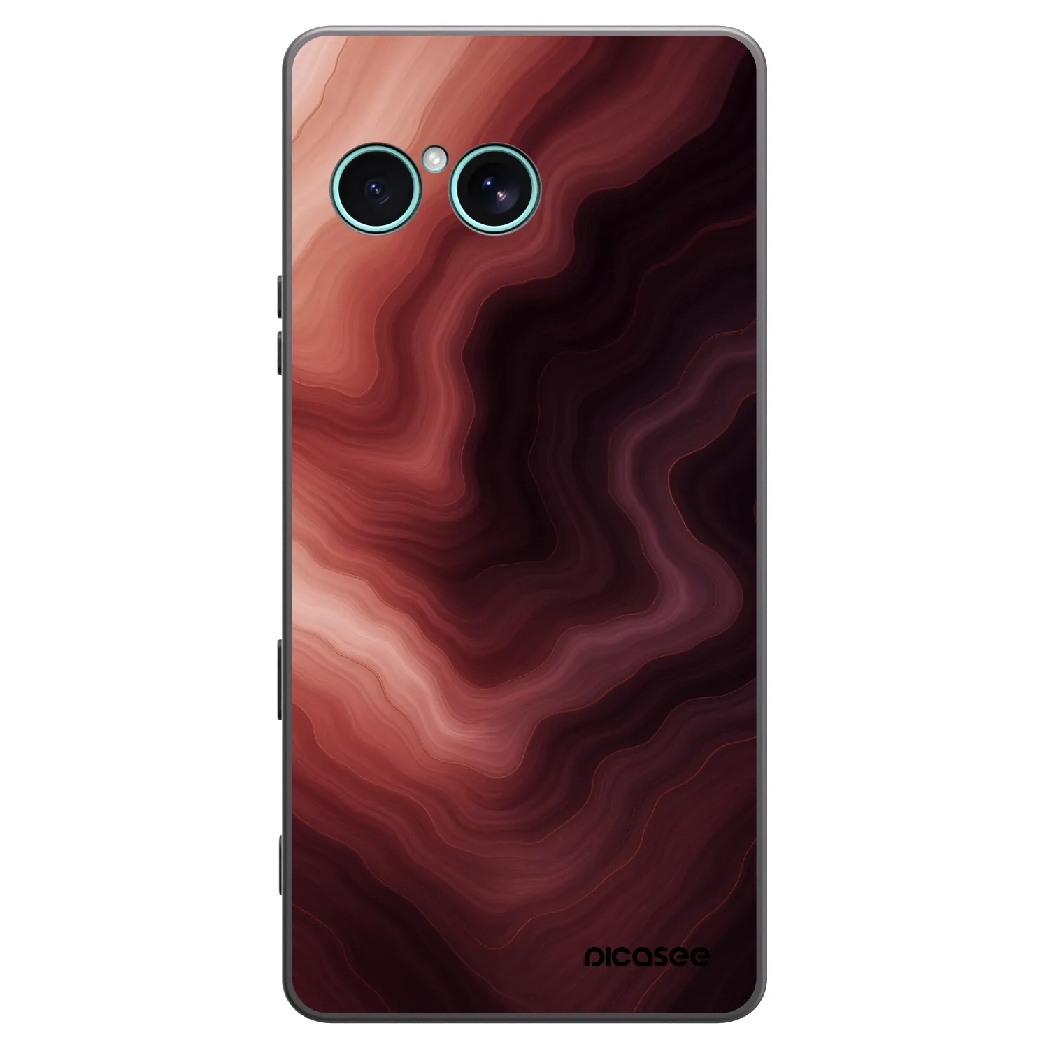 Picasee Μαύρη θήκη σιλικόνης για Sony Xperia 10 VII - Rouge
