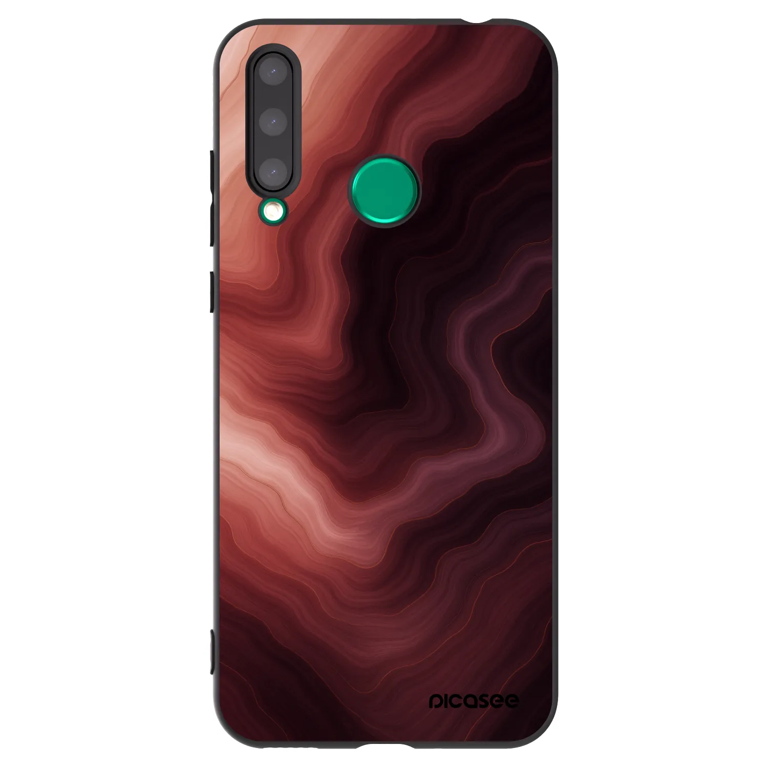 Picasee Μαύρη θήκη σιλικόνης για Honor 20 Lite - Rouge