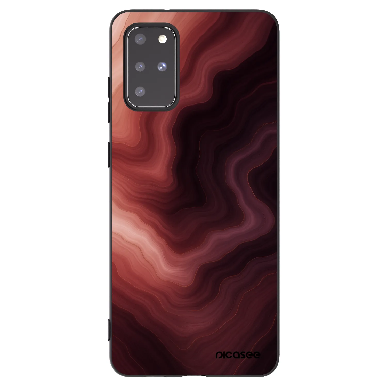 Picasee Μαύρη θήκη σιλικόνης για Samsung Galaxy S20+ G985F - Rouge