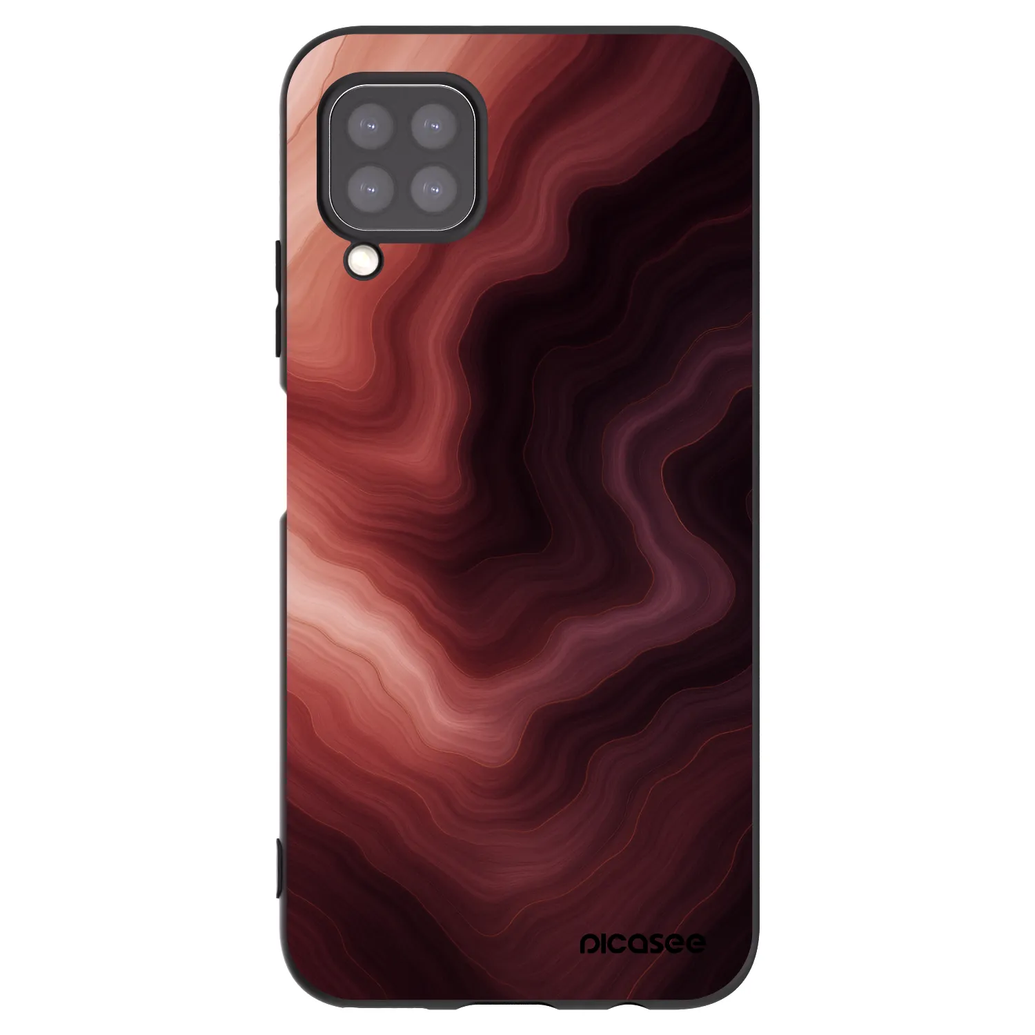 Picasee Μαύρη θήκη σιλικόνης για Huawei P40 Lite - Rouge