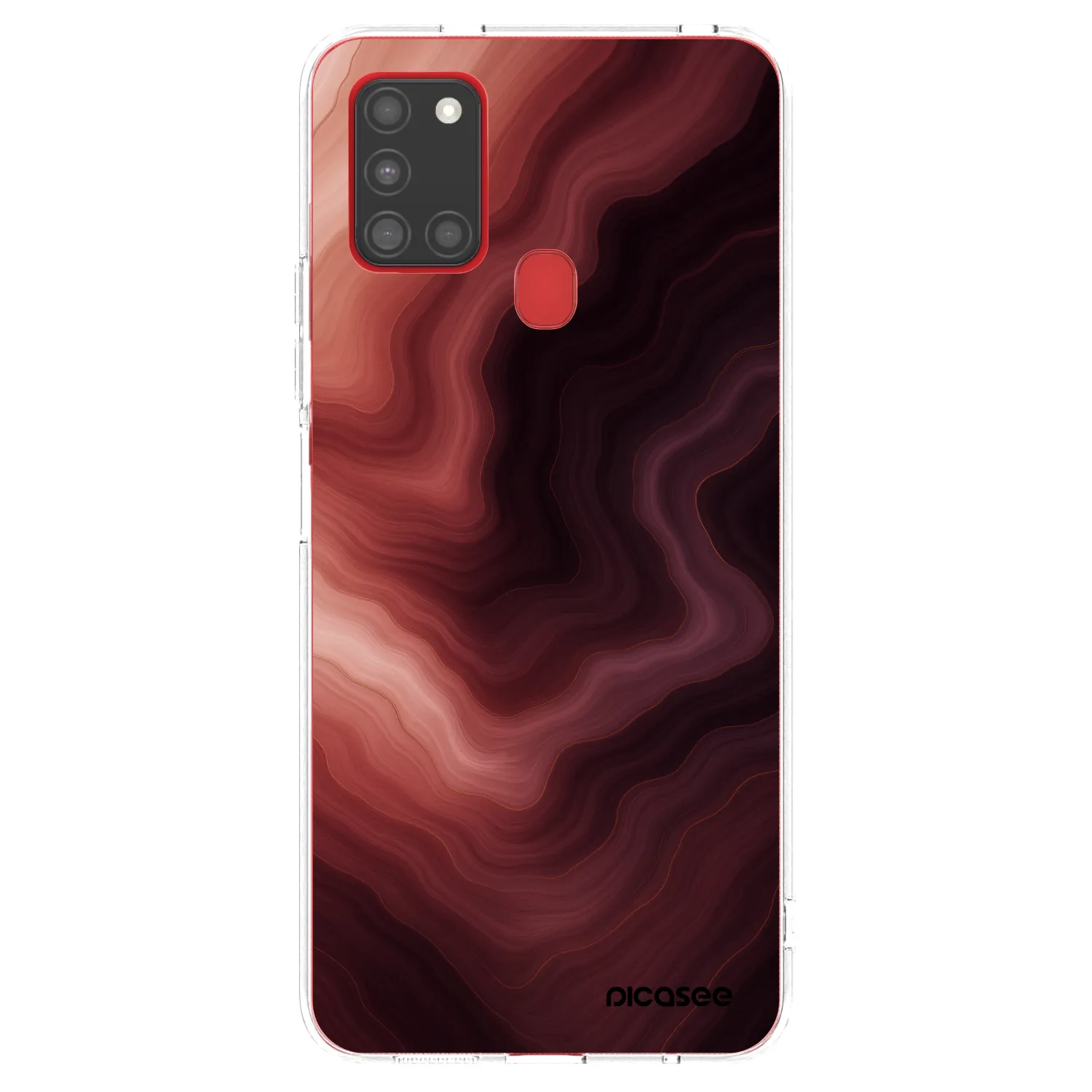 Picasee διαφανής θήκη σιλικόνης Samsung Galaxy A21s - Rouge