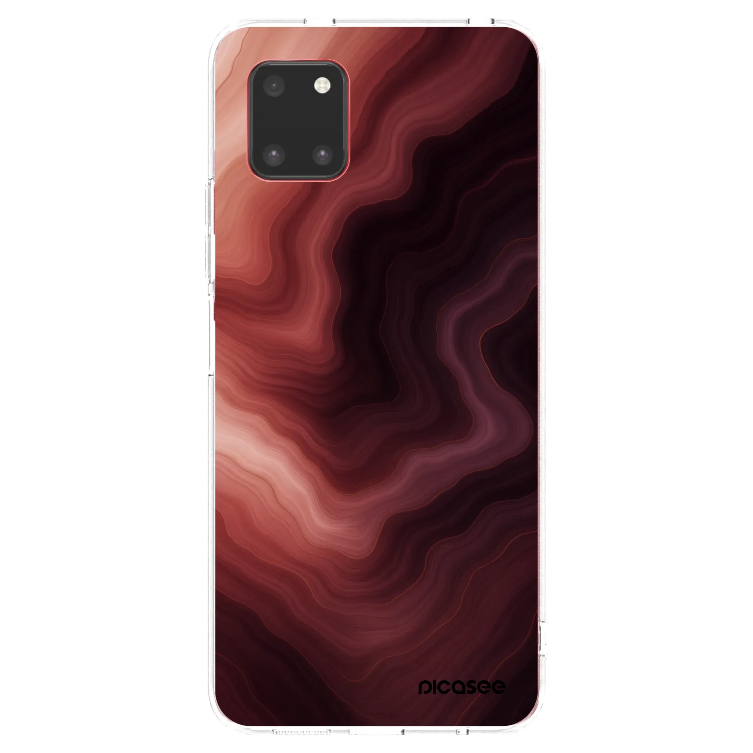 Picasee διαφανής θήκη σιλικόνης Samsung Galaxy Note 10 Lite N770F - Rouge