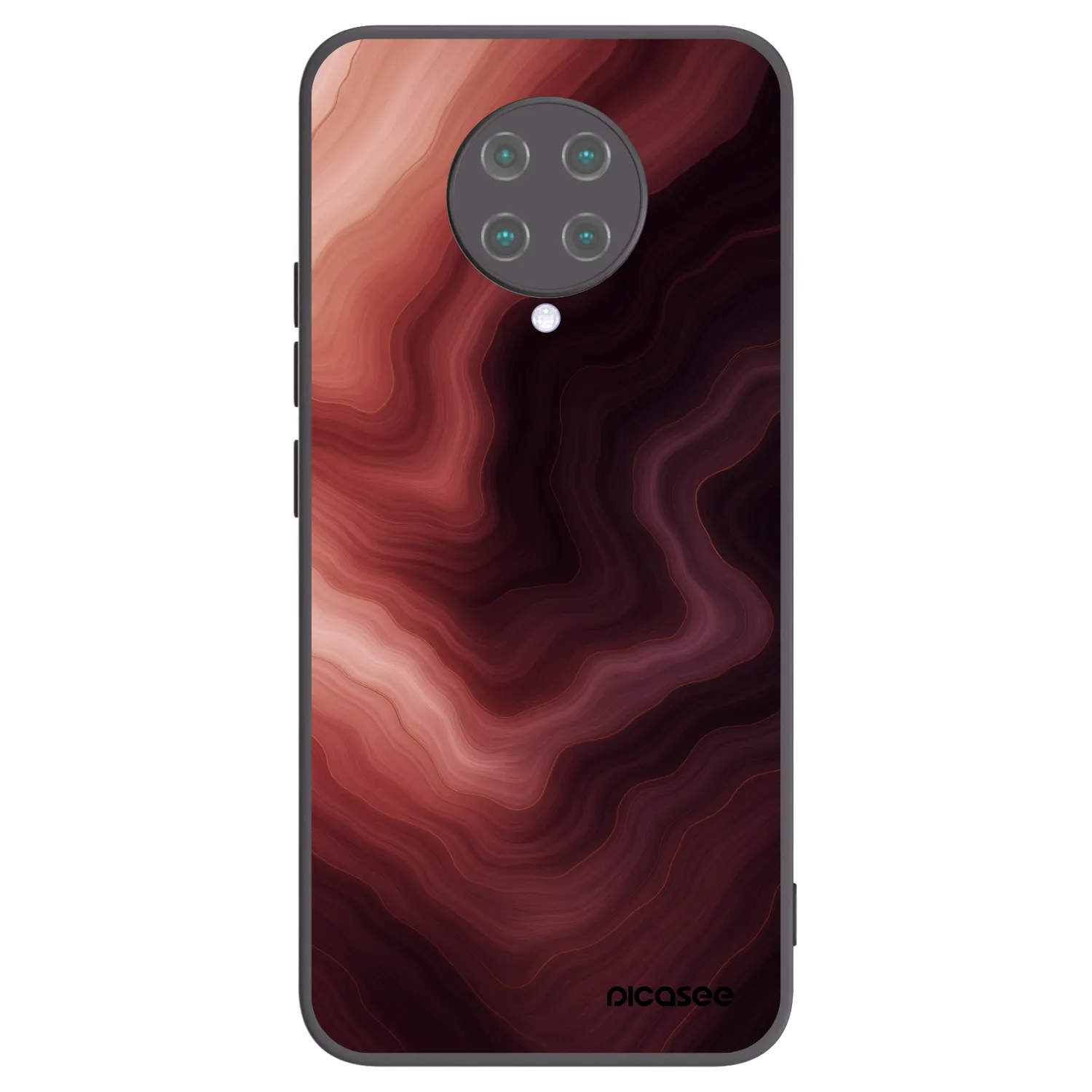 Picasee Μαύρη θήκη σιλικόνης για Xiaomi Poco F2 Pro - Rouge