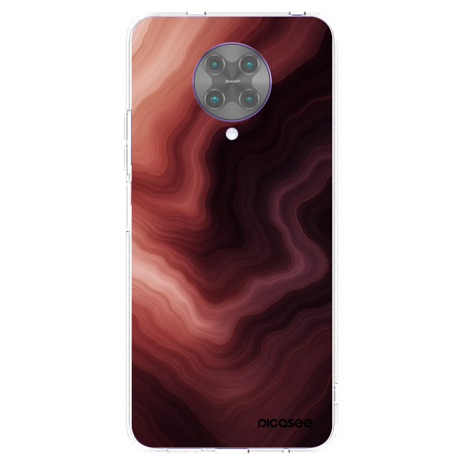 Picasee διαφανής θήκη σιλικόνης Xiaomi Poco F2 Pro - Rouge