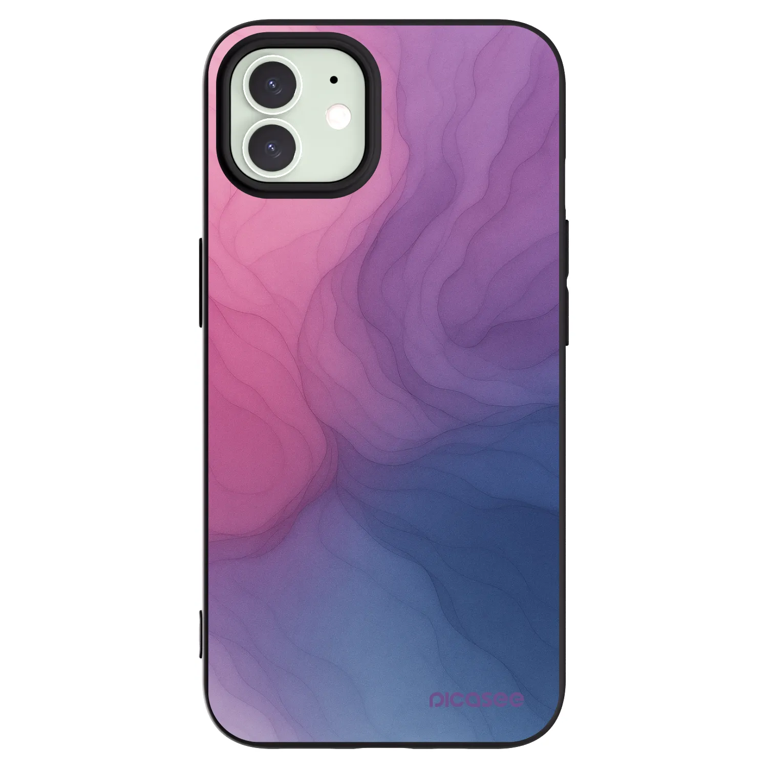 Picasee Μαύρη θήκη σιλικόνης για Apple iPhone 12 - Silk