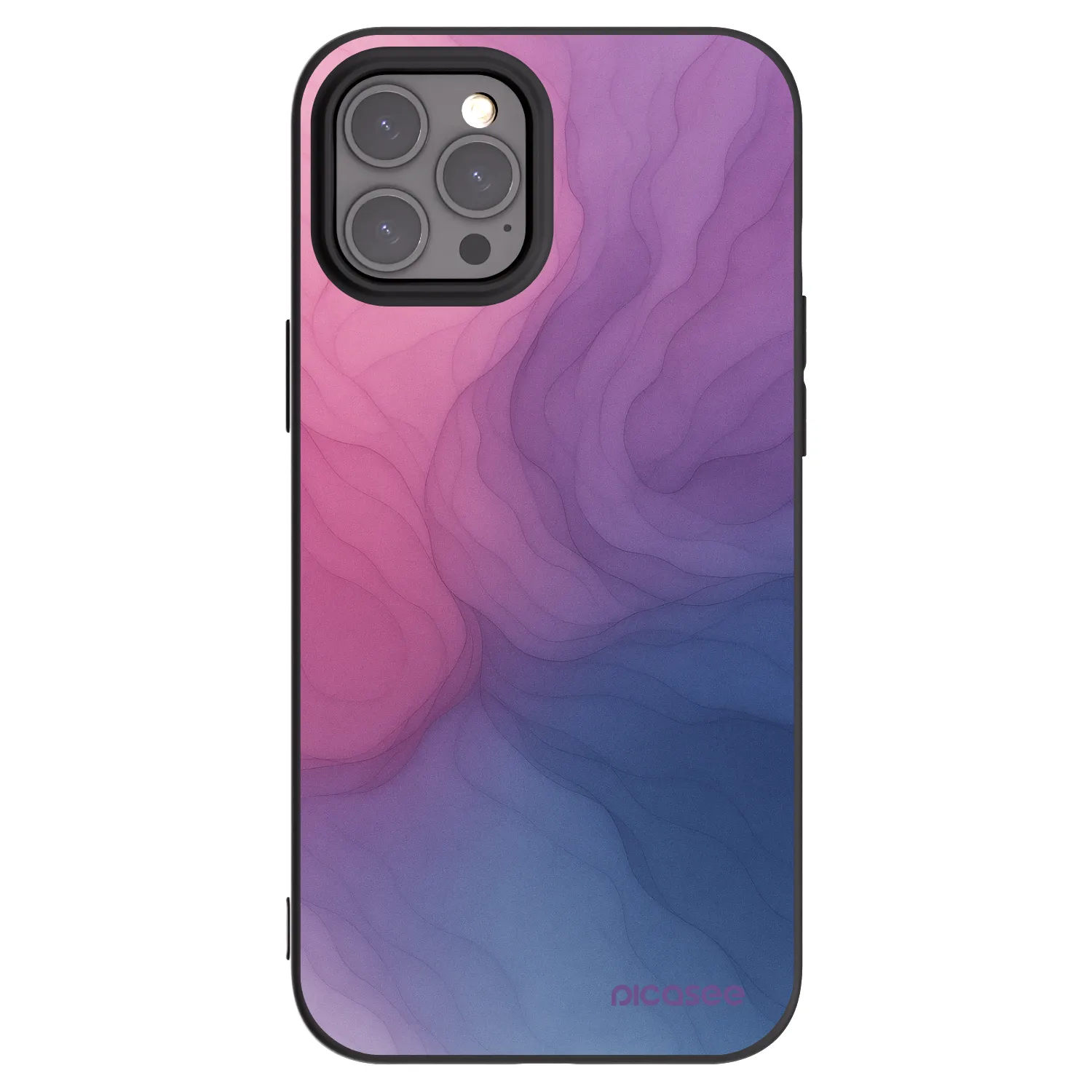 Picasee Μαύρη θήκη σιλικόνης για Apple iPhone 12 Pro Max - Silk