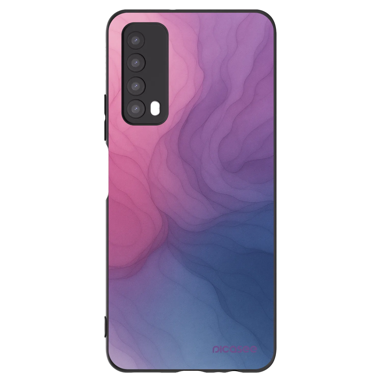 Picasee Μαύρη θήκη σιλικόνης για Huawei P Smart 2021 - Silk