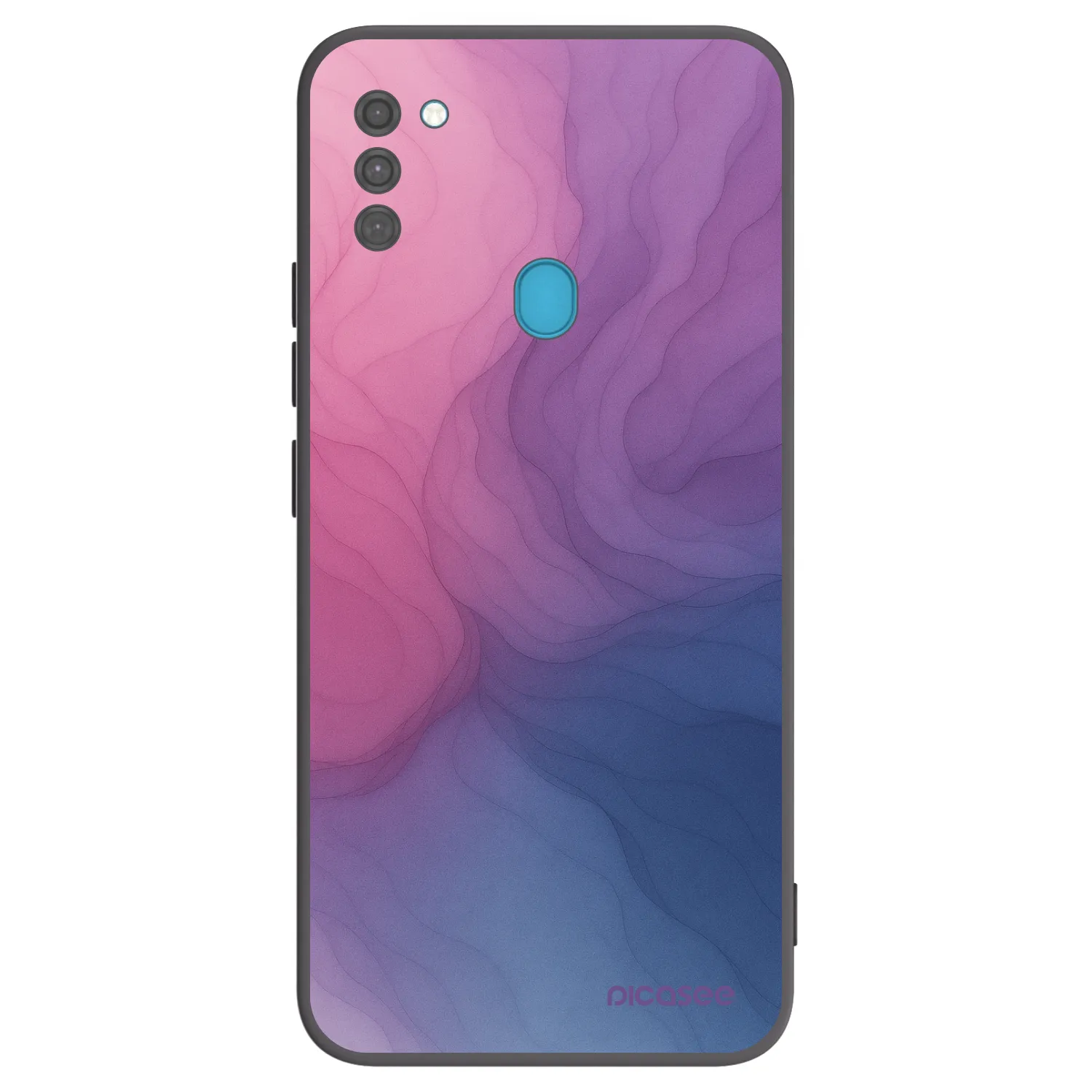 Picasee Μαύρη θήκη σιλικόνης για Samsung Galaxy M11 - Silk