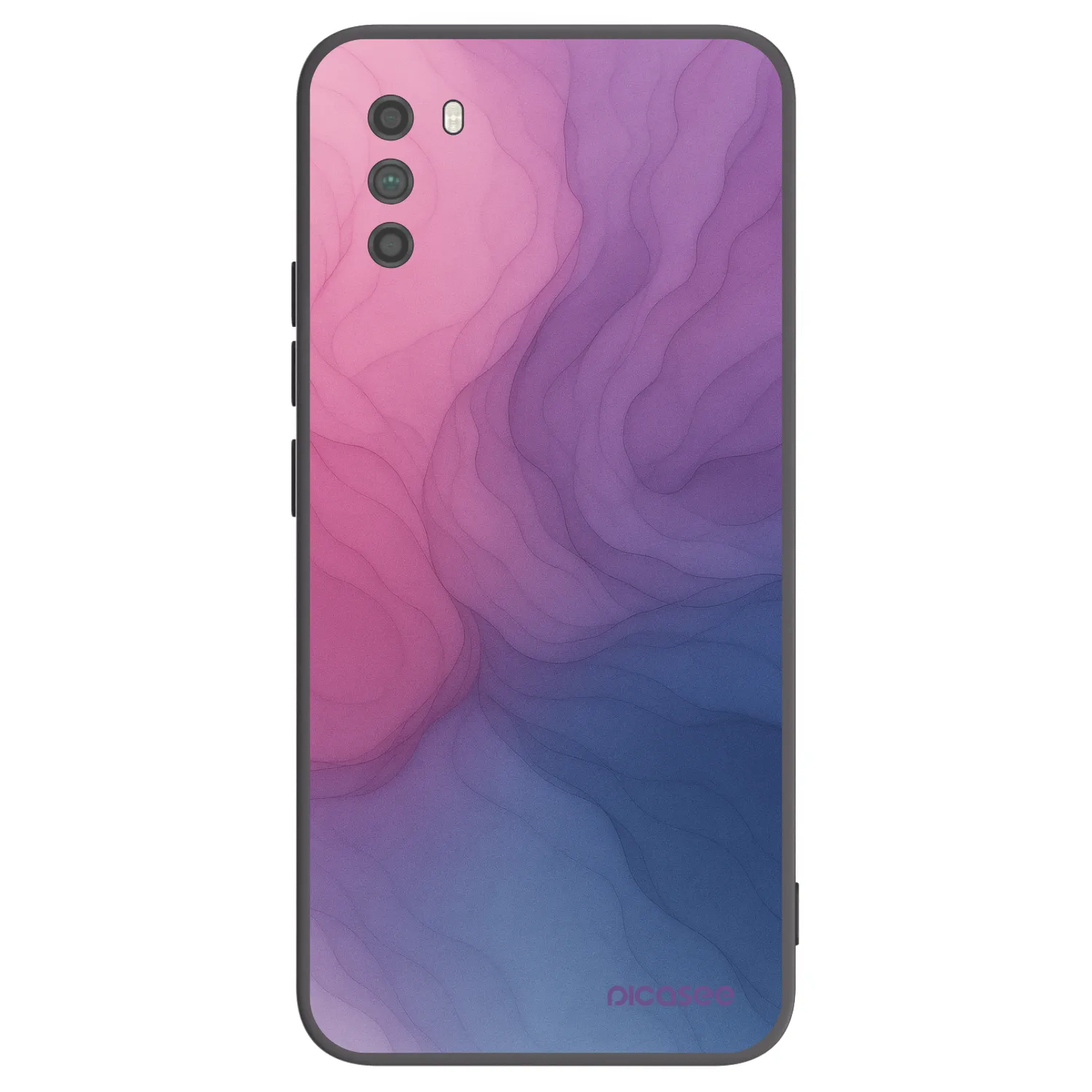 Picasee Μαύρη θήκη σιλικόνης για Xiaomi Poco M3 - Silk