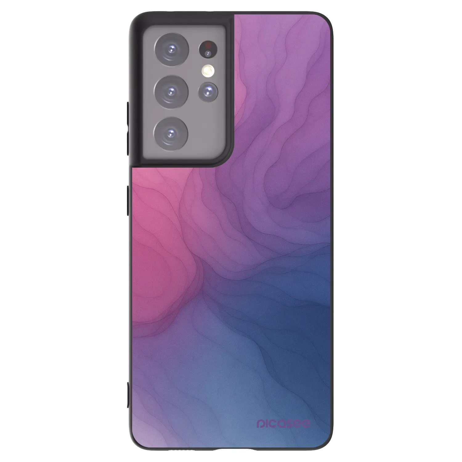 Picasee Μαύρη θήκη σιλικόνης για Samsung Galaxy S21 Ultra 5G G998B - Silk