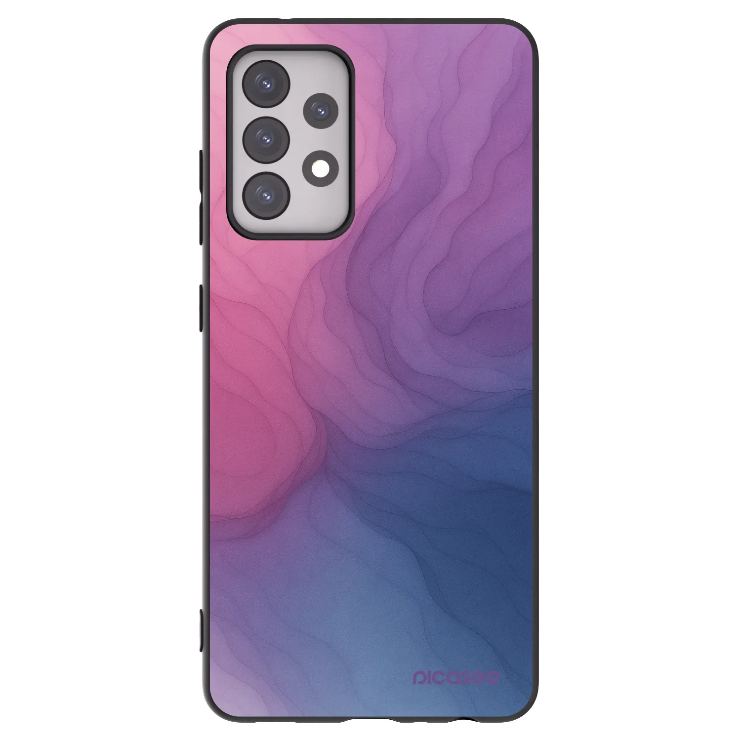 Picasee Μαύρη θήκη σιλικόνης για Samsung Galaxy A52 5G A525F - Silk