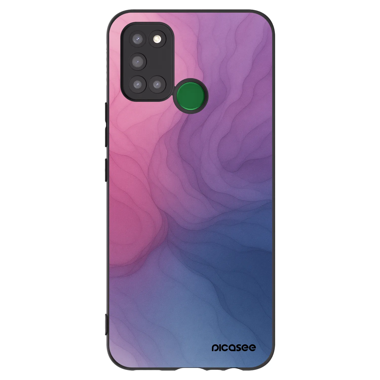 Picasee Μαύρη θήκη σιλικόνης για Realme 7i - Silk