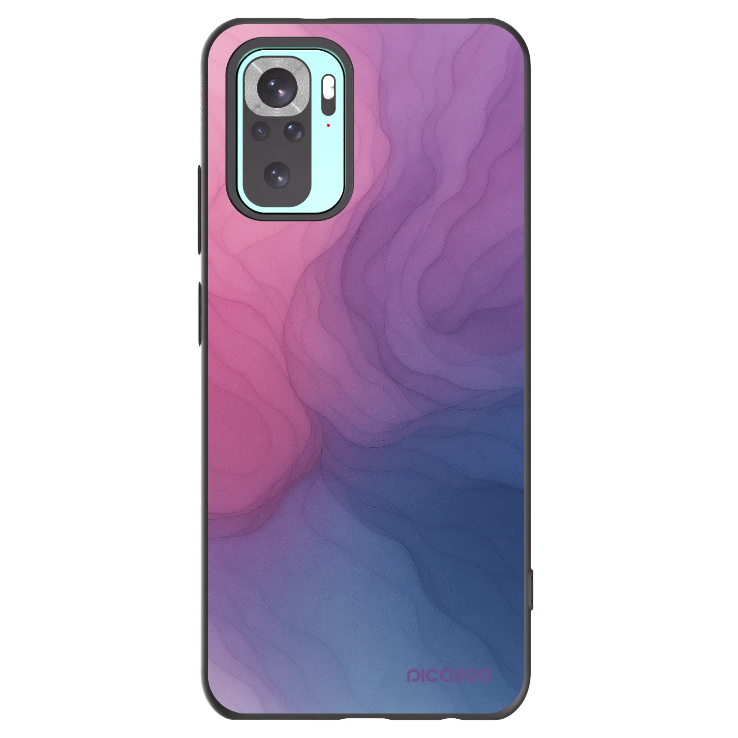 Picasee Μαύρη θήκη σιλικόνης για Xiaomi Redmi Note 10 Pro - Silk