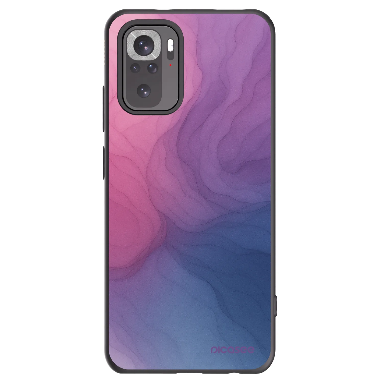 Picasee Μαύρη θήκη σιλικόνης για Xiaomi Redmi Note 10S - Silk