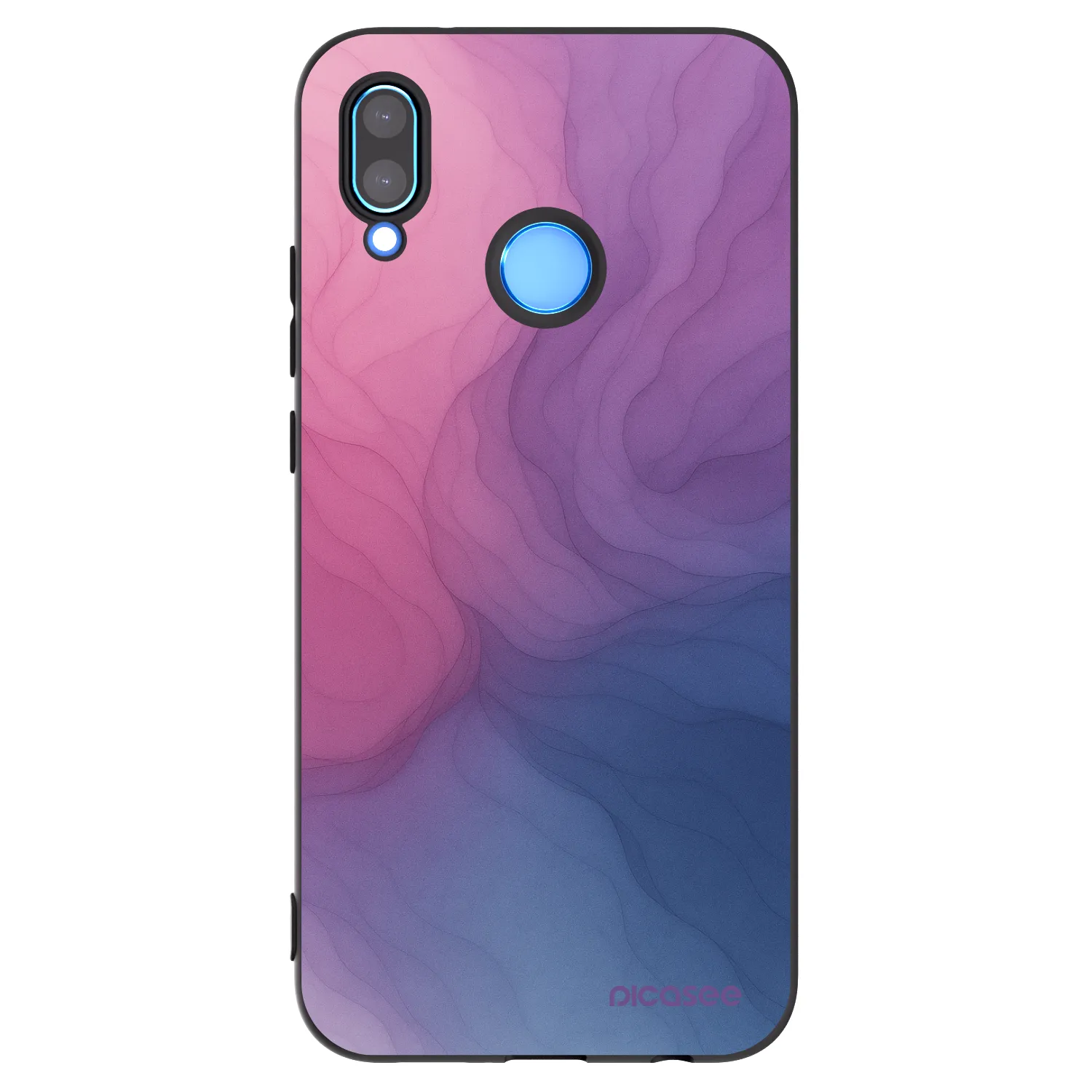 Picasee Μαύρη θήκη σιλικόνης για Huawei P20 Lite - Silk