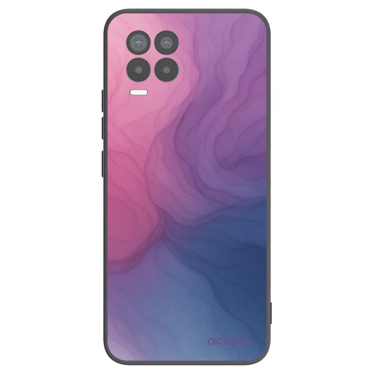 Picasee Μαύρη θήκη σιλικόνης για Realme 8 Pro - Silk