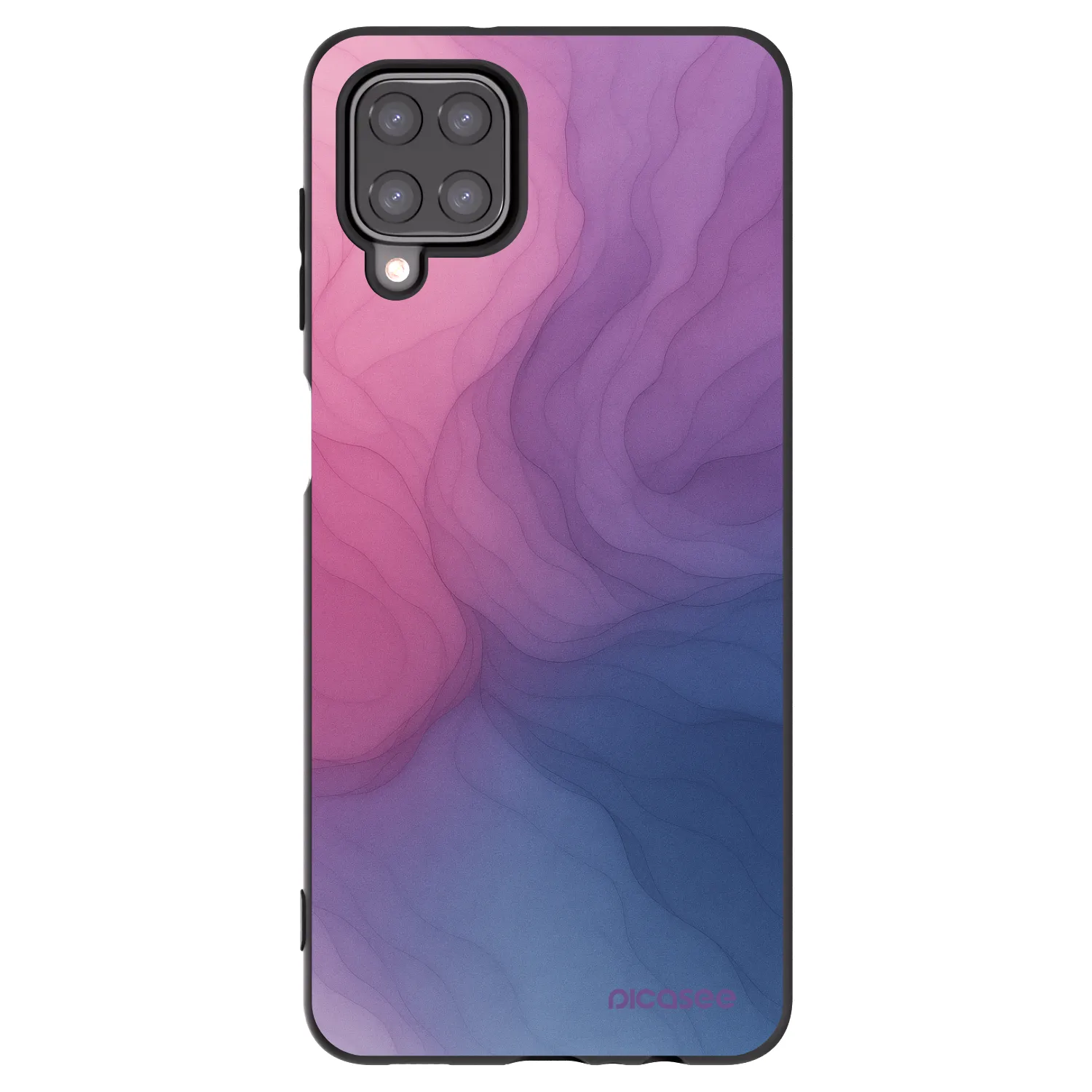 Picasee Μαύρη θήκη σιλικόνης για Samsung Galaxy M12 M127F - Silk