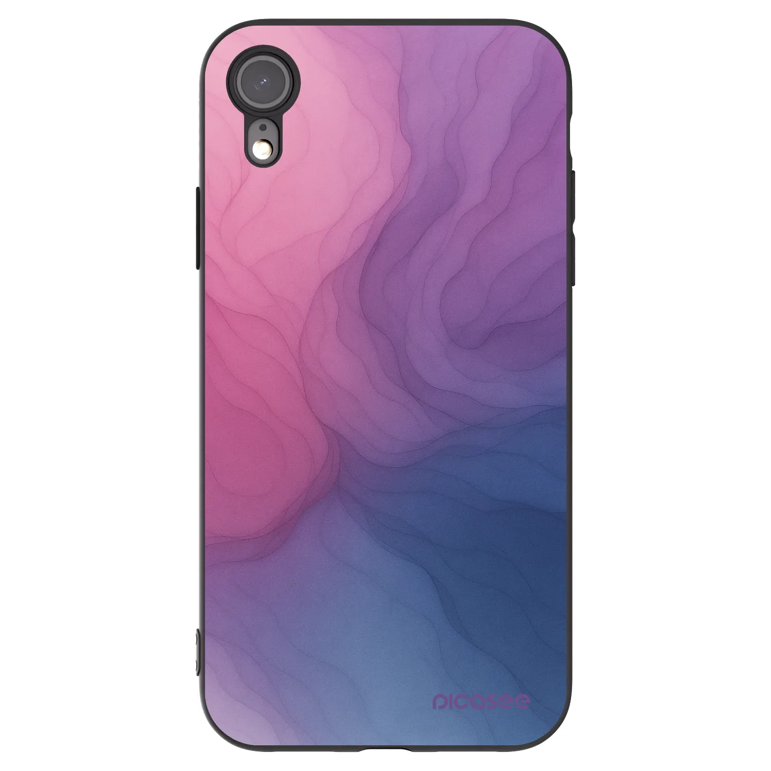 Picasee Μαύρη θήκη σιλικόνης για Apple iPhone XR - Silk