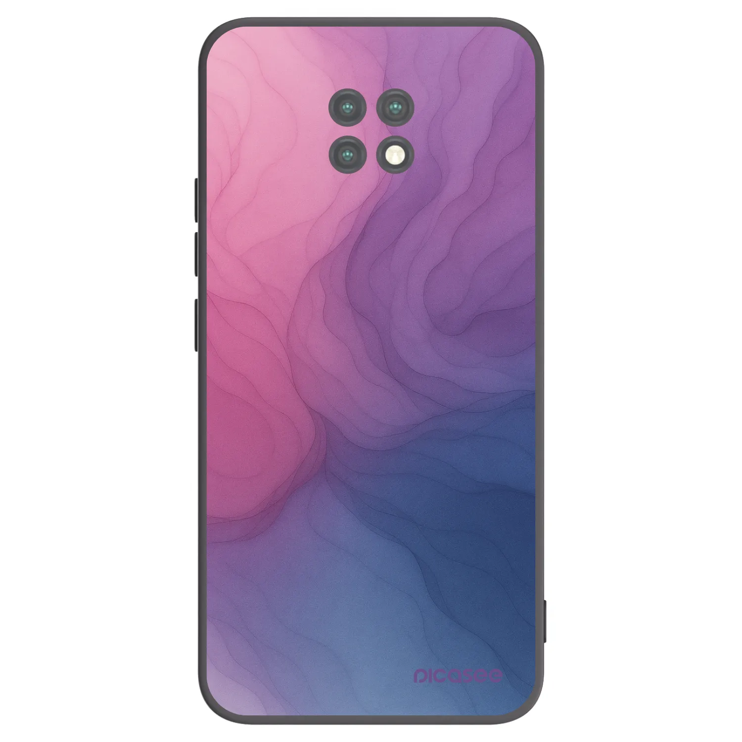 Picasee Μαύρη θήκη σιλικόνης για Xiaomi Redmi Note 9T - Silk