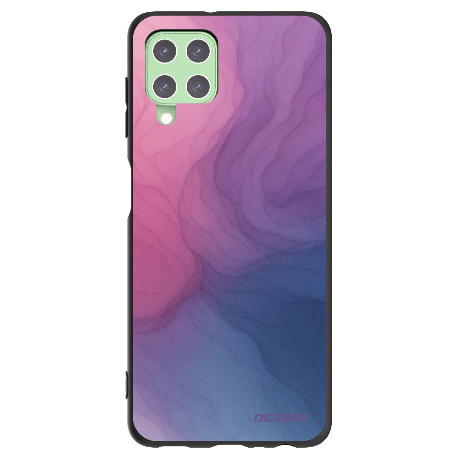 Picasee Μαύρη θήκη σιλικόνης για Samsung Galaxy A22 A225F 4G - Silk