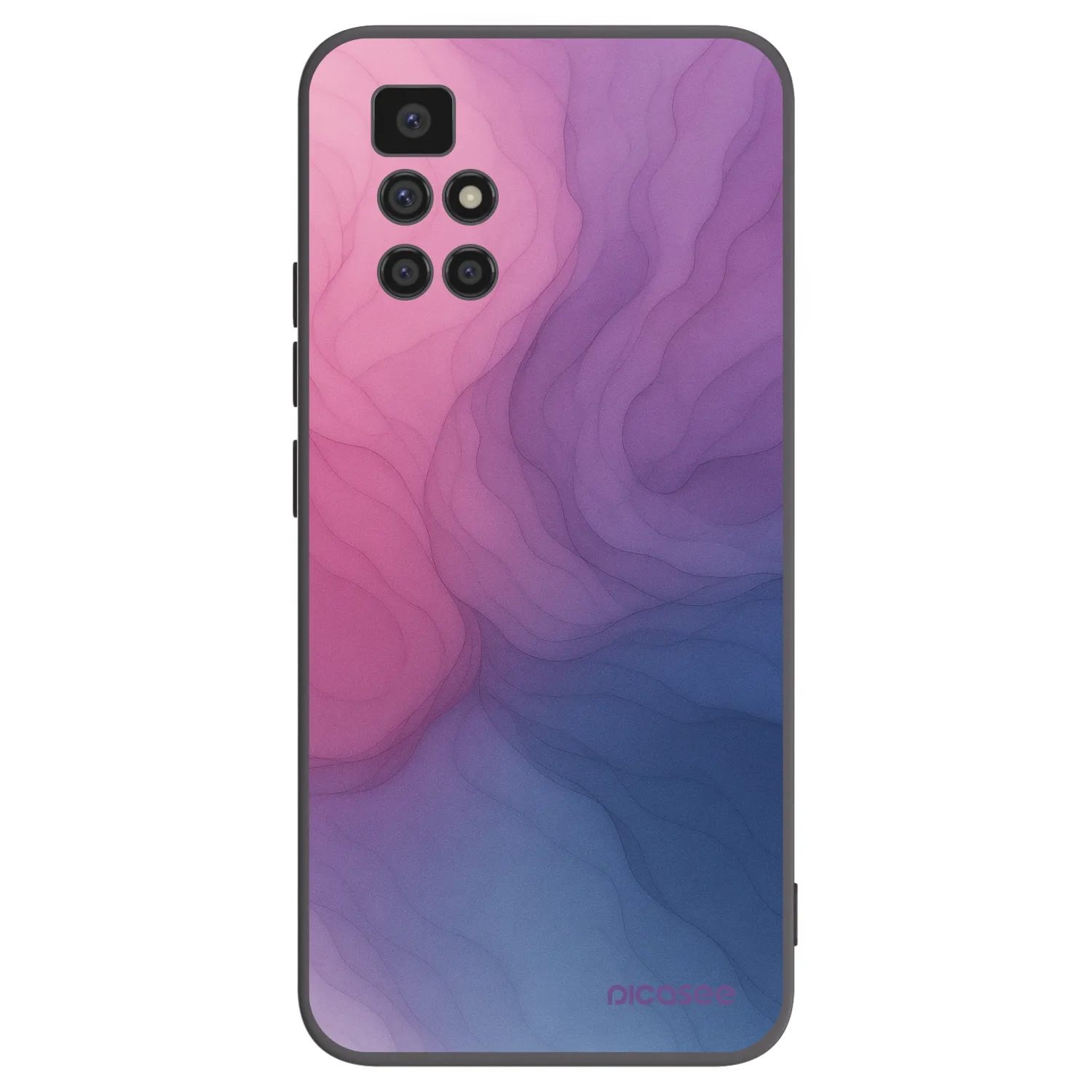 Picasee Μαύρη θήκη σιλικόνης για Xiaomi Redmi 10 - Silk