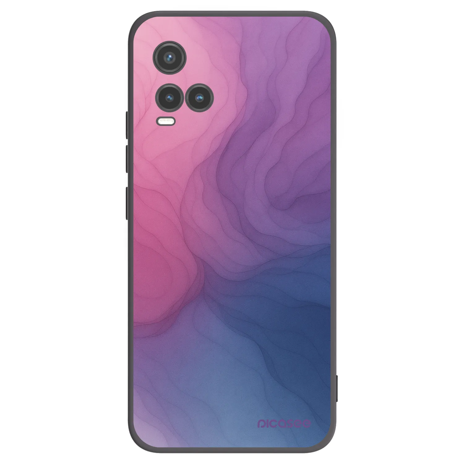 Picasee Μαύρη θήκη σιλικόνης για Vivo Y33s - Silk