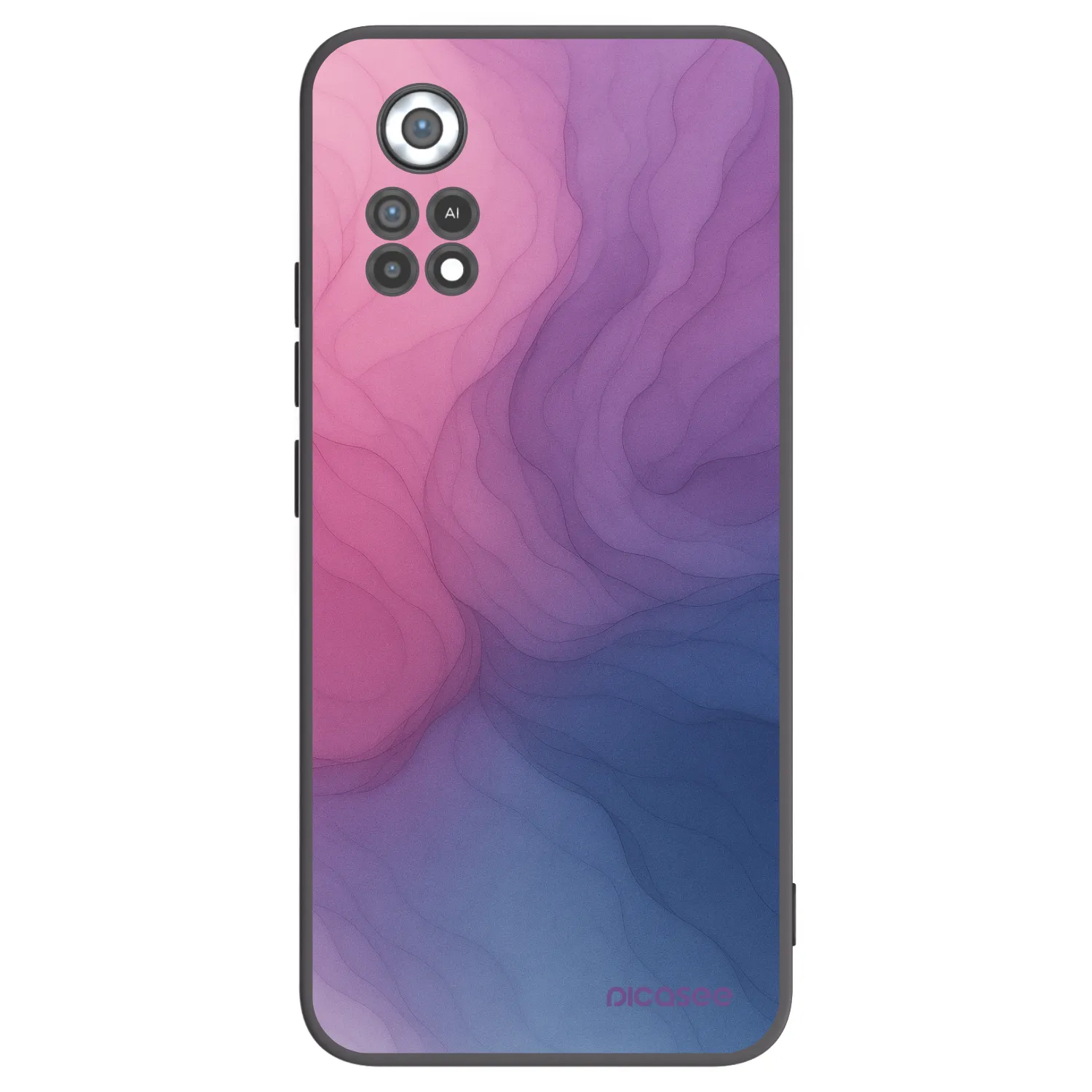 Picasee Μαύρη θήκη σιλικόνης για Xiaomi Poco X4 Pro 5G - Silk