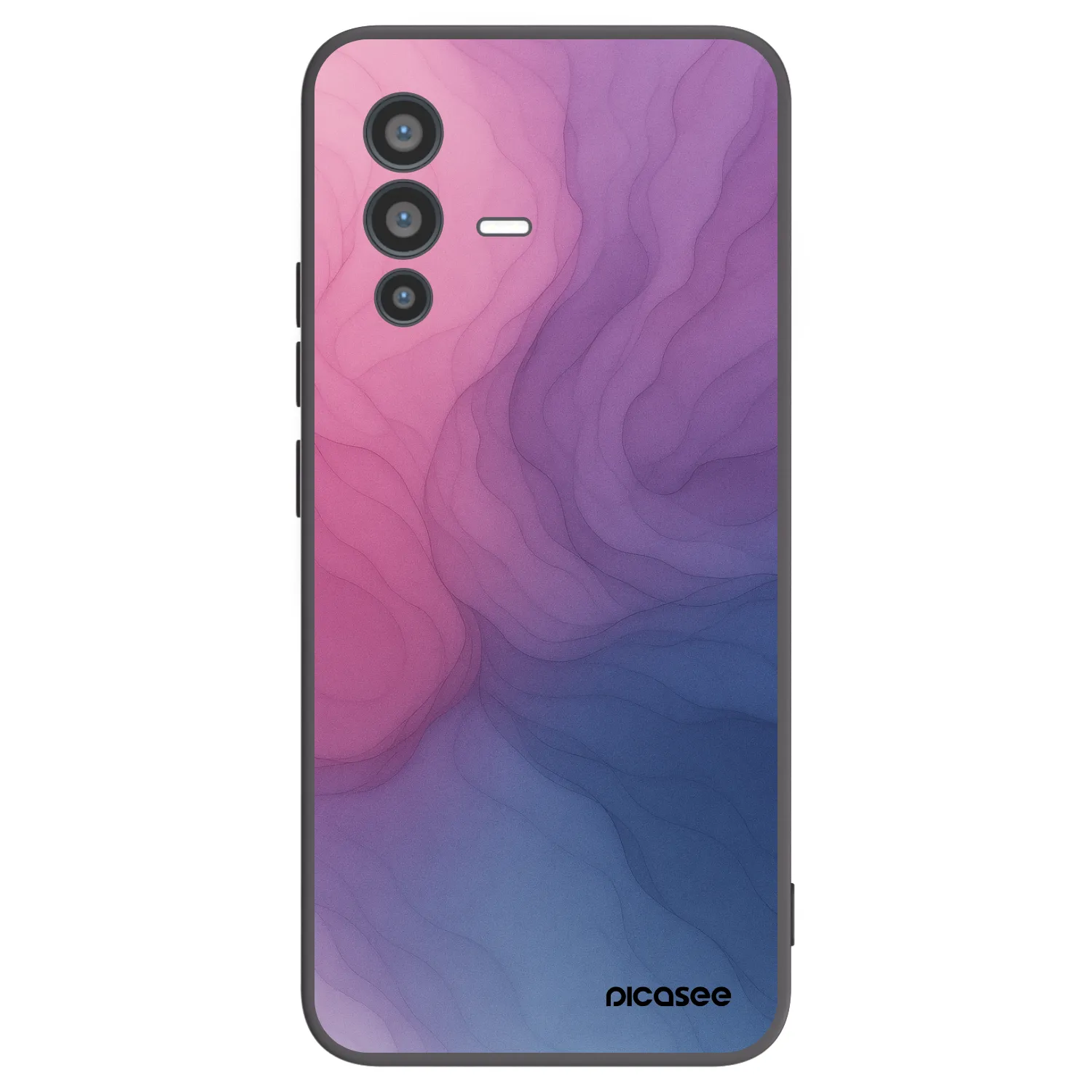 Picasee Μαύρη θήκη σιλικόνης για Vivo V23 5G - Silk