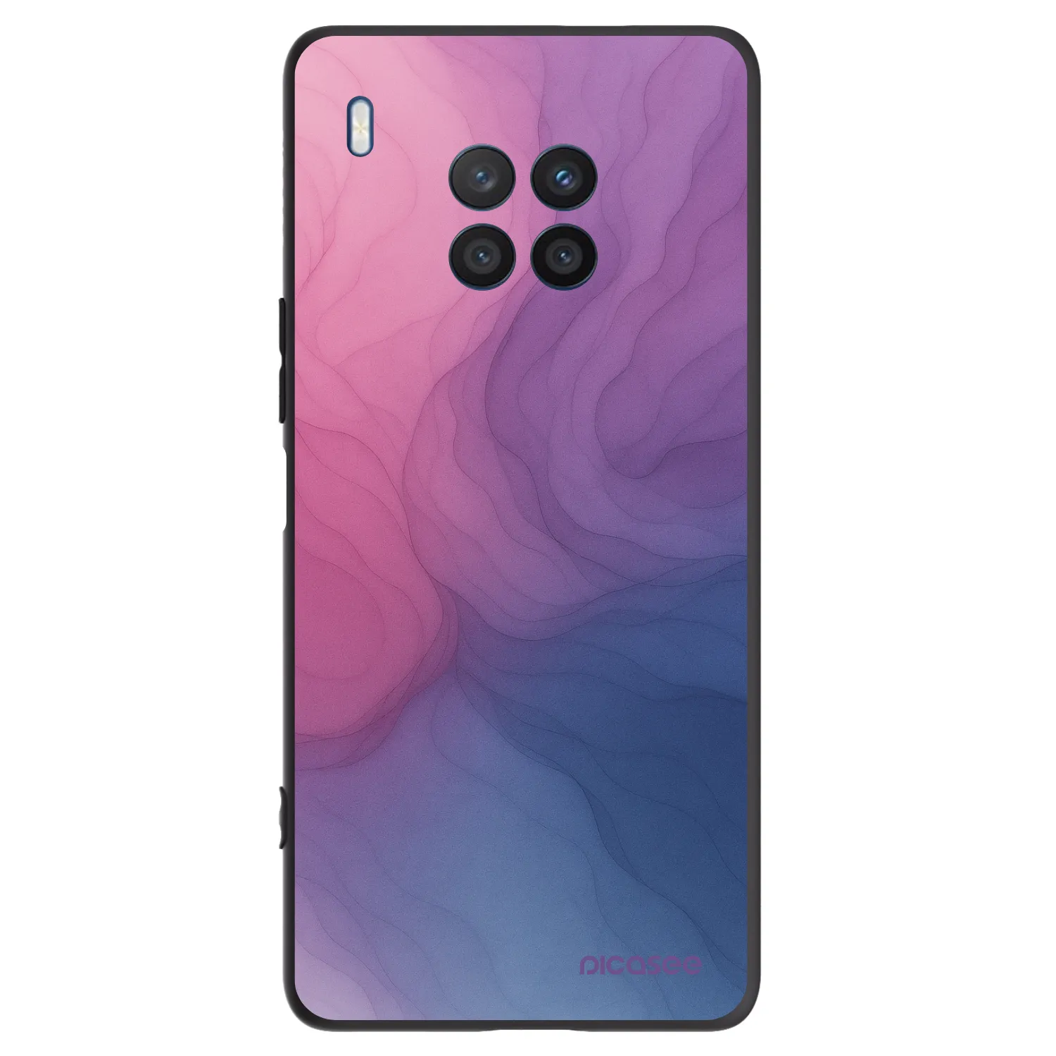Picasee Μαύρη θήκη σιλικόνης για Honor 50 Lite - Silk
