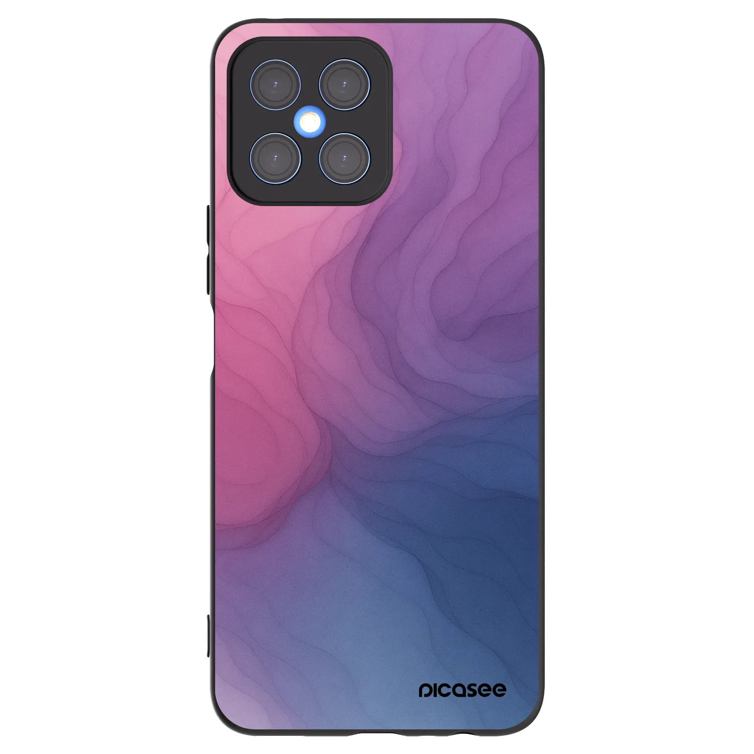 Picasee Μαύρη θήκη σιλικόνης για Honor X8 4G - Silk