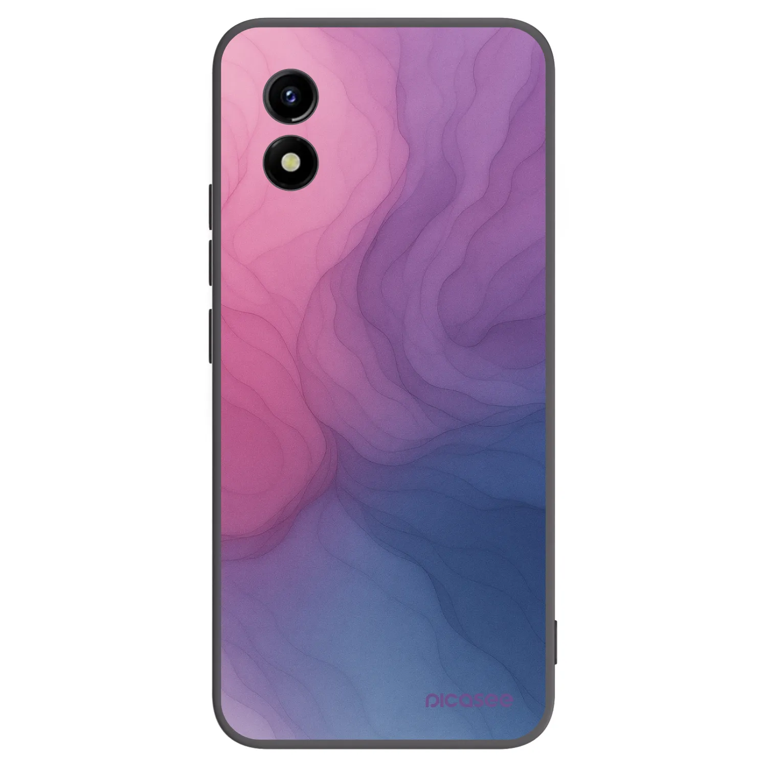 Picasee Μαύρη θήκη σιλικόνης για Vivo Y01 - Silk