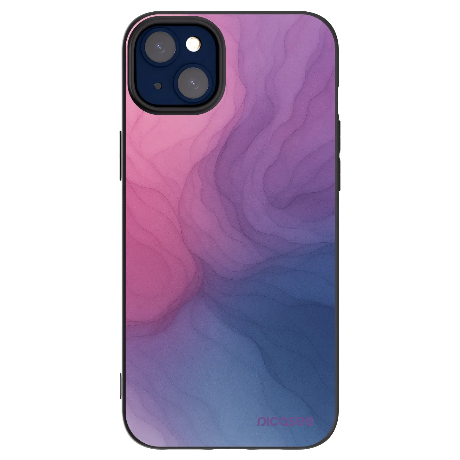 Picasee Μαύρη θήκη σιλικόνης για Apple iPhone 14 Plus - Silk