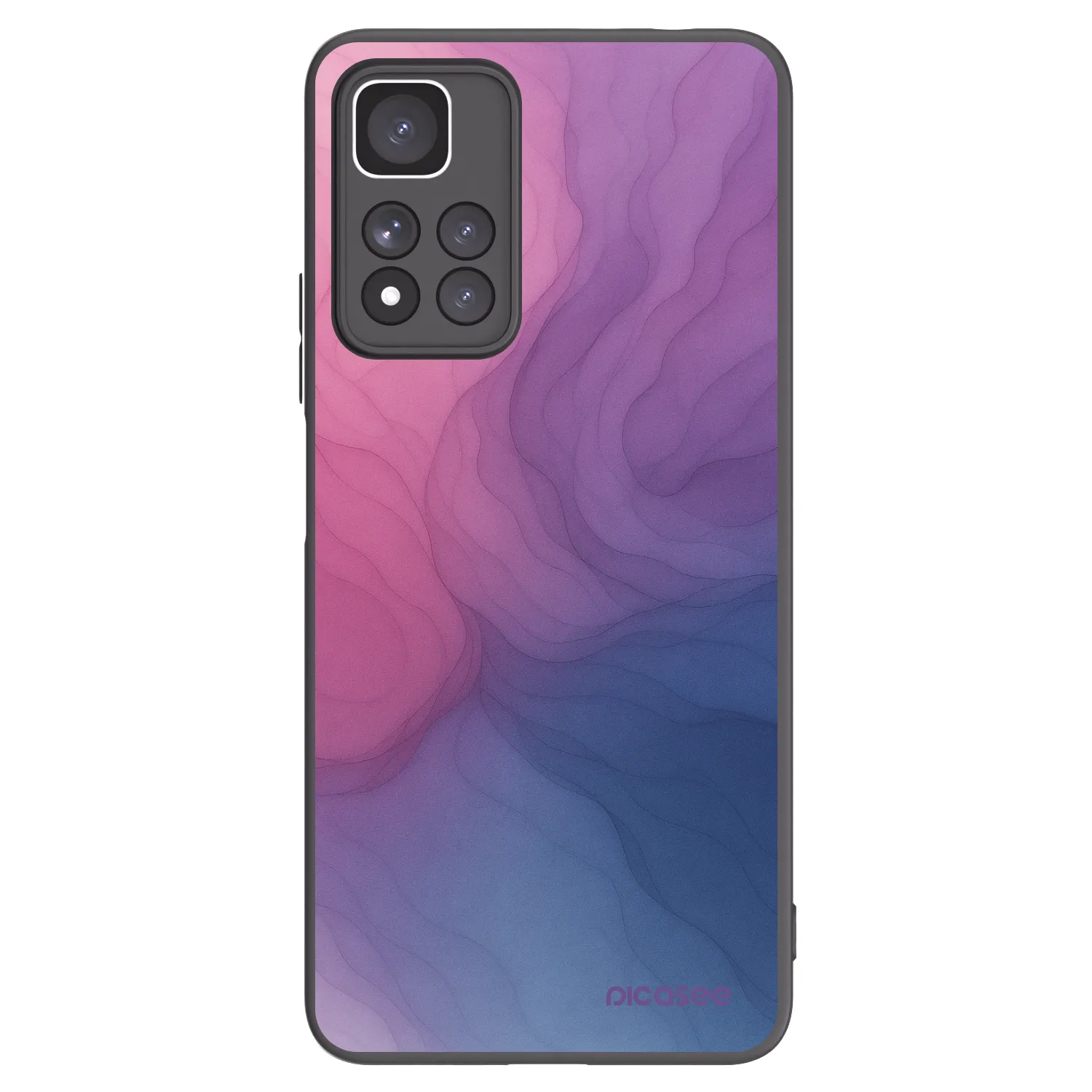 Picasee Μαύρη θήκη σιλικόνης για Xiaomi Redmi Note 11 Pro+ 5G - Silk